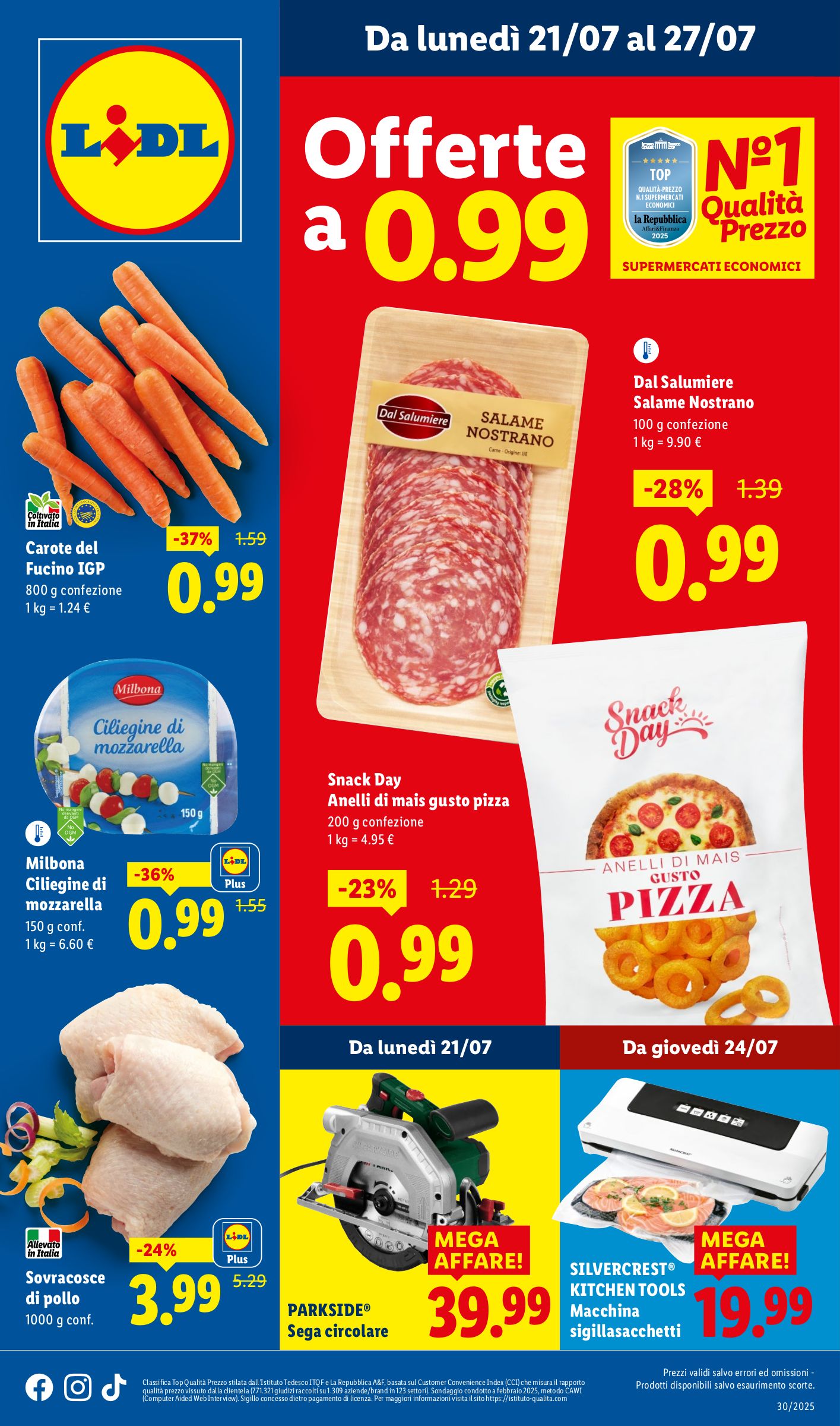 lidl - Volantino Lidl valido dal 21/07 al 27/07