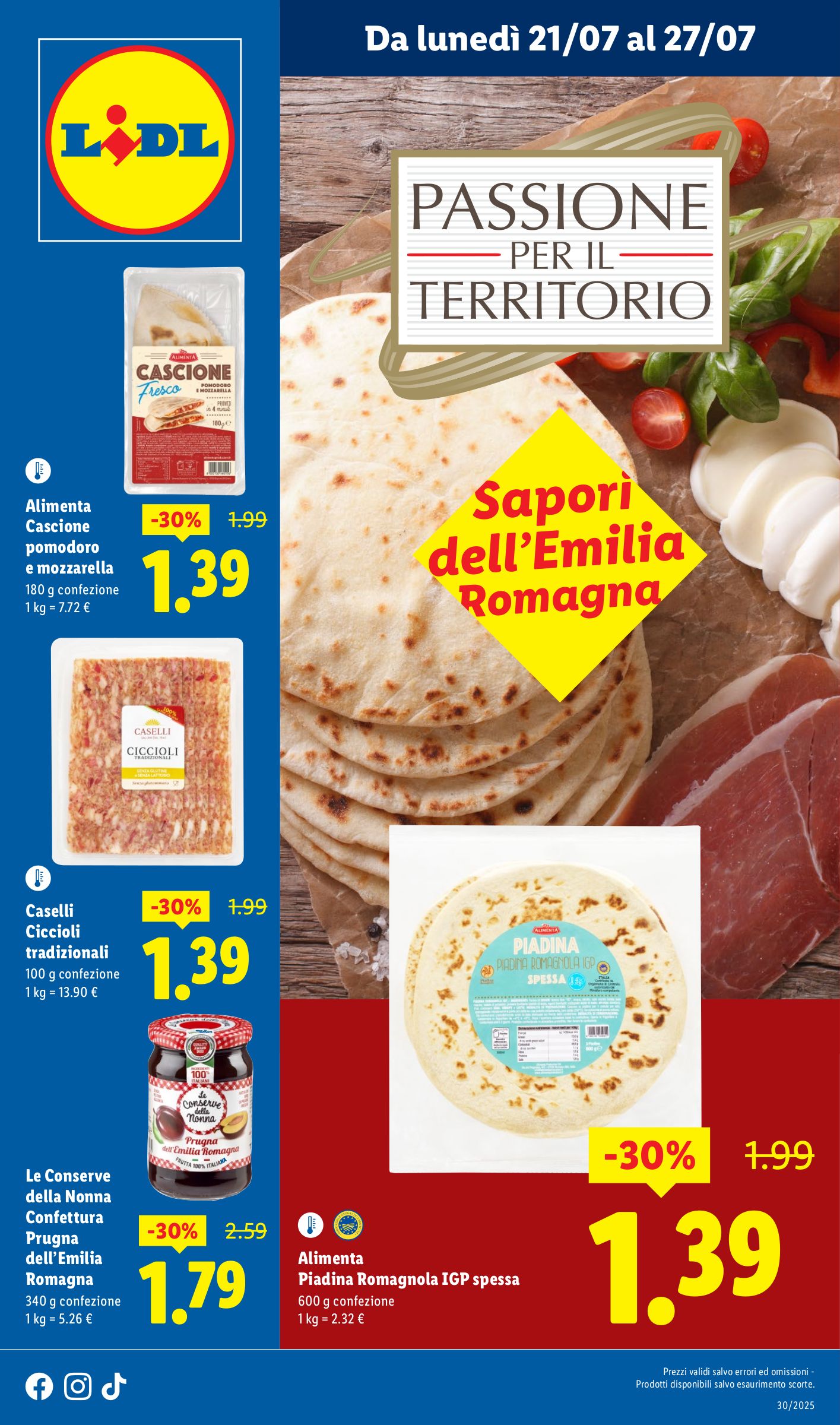 lidl - Volantino Lidl - Emilia-Romagna valido dal 21/07 al 27/07