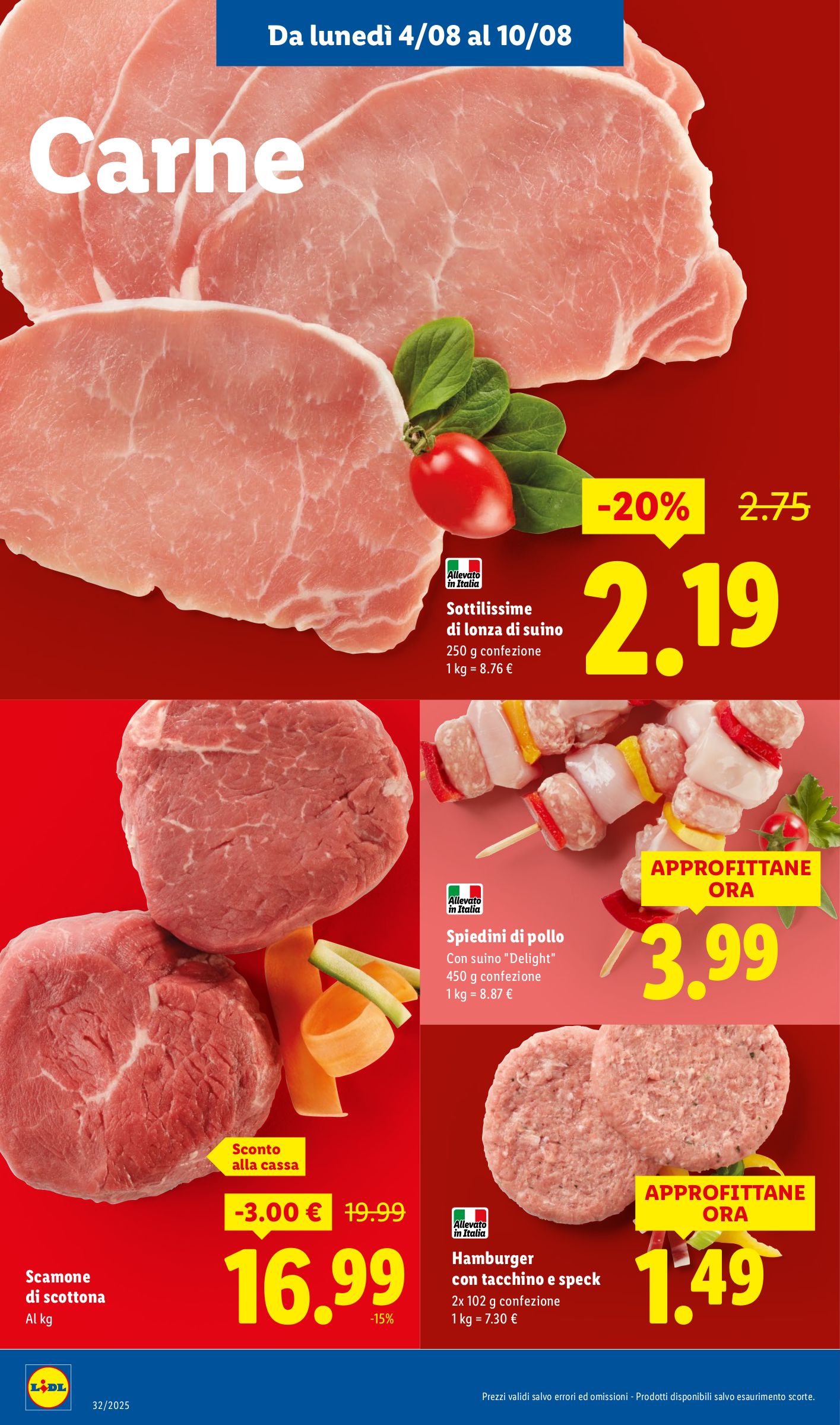 lidl - Volantino Lidl valido dal 04/08 al 10/08 - page: 4 lidl - Volantino Lidl valido dal 04/08 al 10/08 - page: 4
