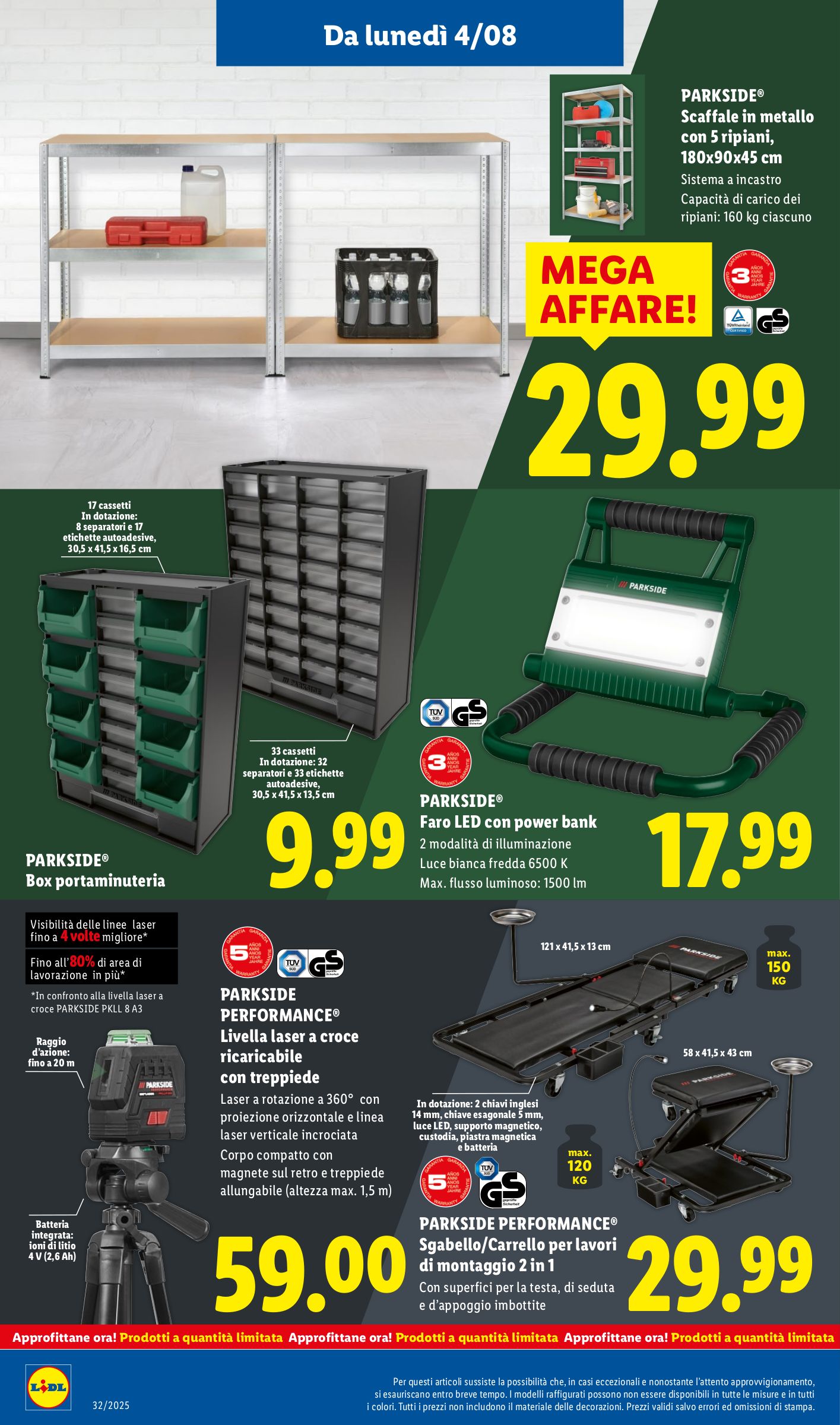 lidl - Volantino Lidl valido dal 04/08 al 10/08 - page: 32 lidl - Volantino Lidl valido dal 04/08 al 10/08 - page: 32