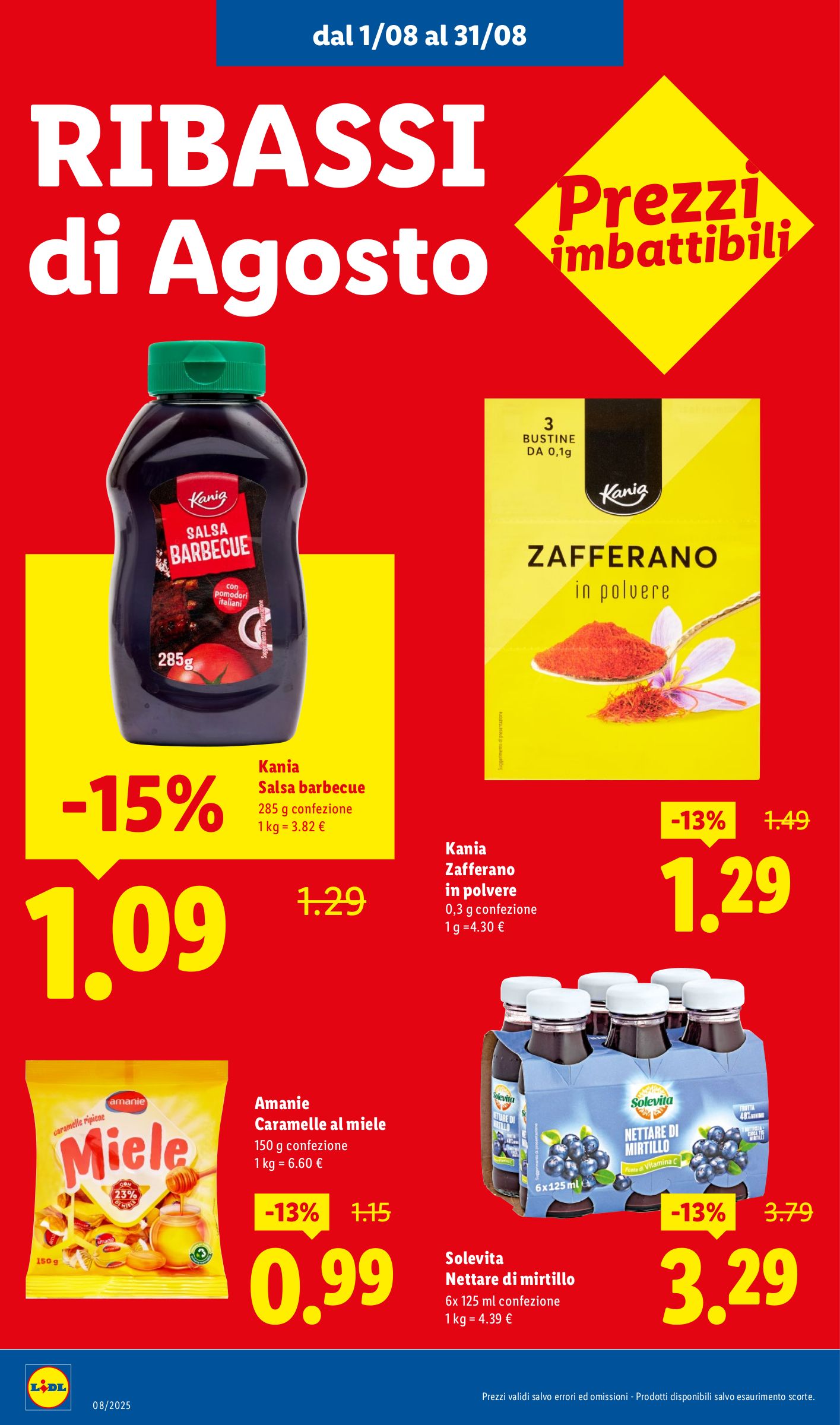 lidl - Volantino Lidl - Ribassi di Agosto valido dal 01/08 al 31/08 - page: 10