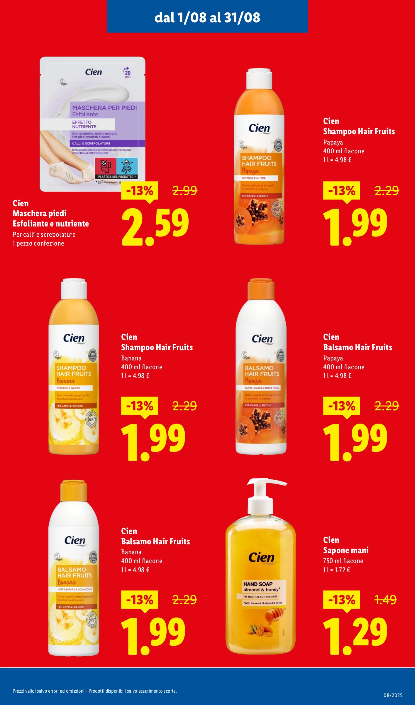 lidl - Volantino Lidl - Ribassi di Agosto valido dal 01/08 al 31/08 - page: 15