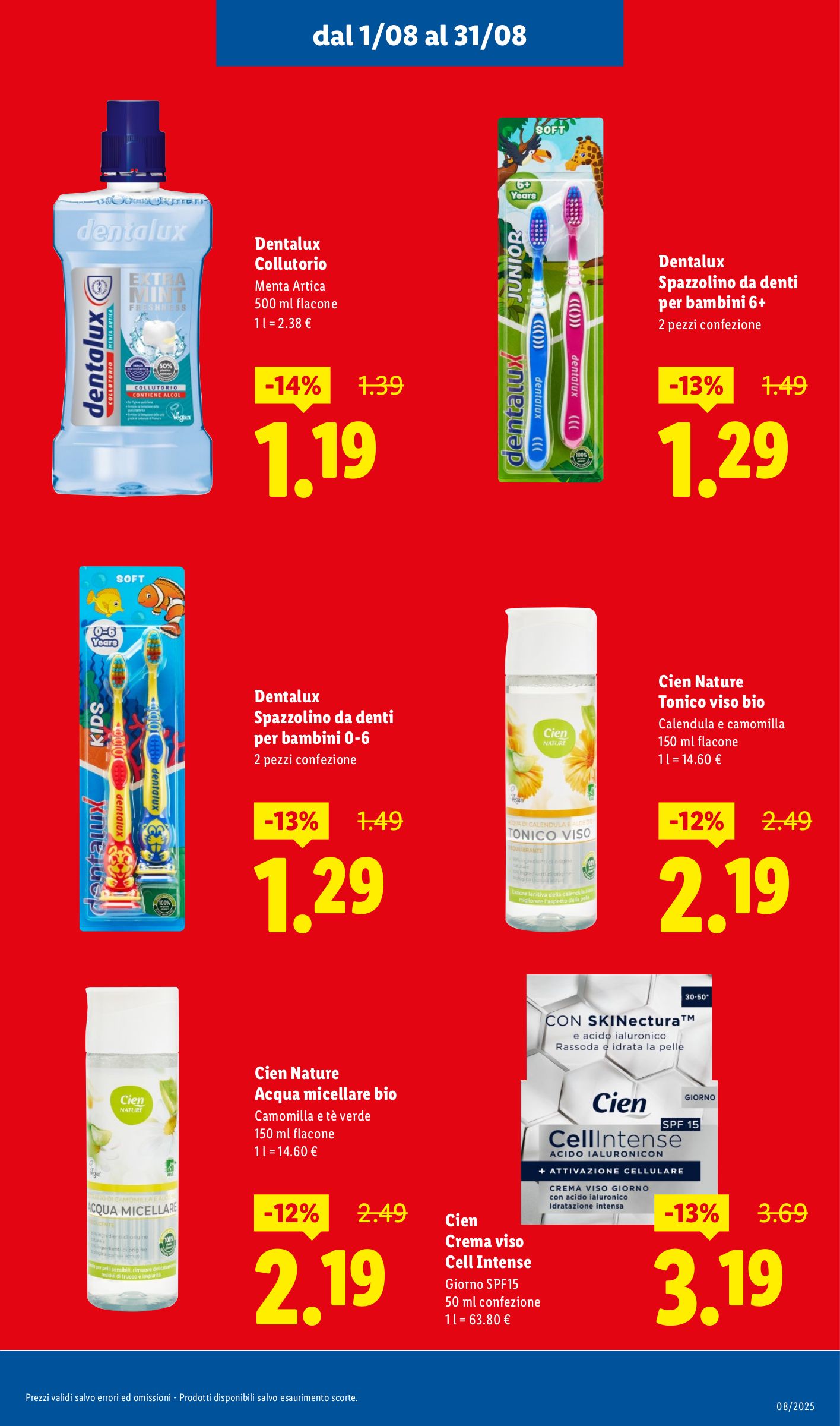 lidl - Volantino Lidl - Ribassi di Agosto valido dal 01/08 al 31/08 - page: 13