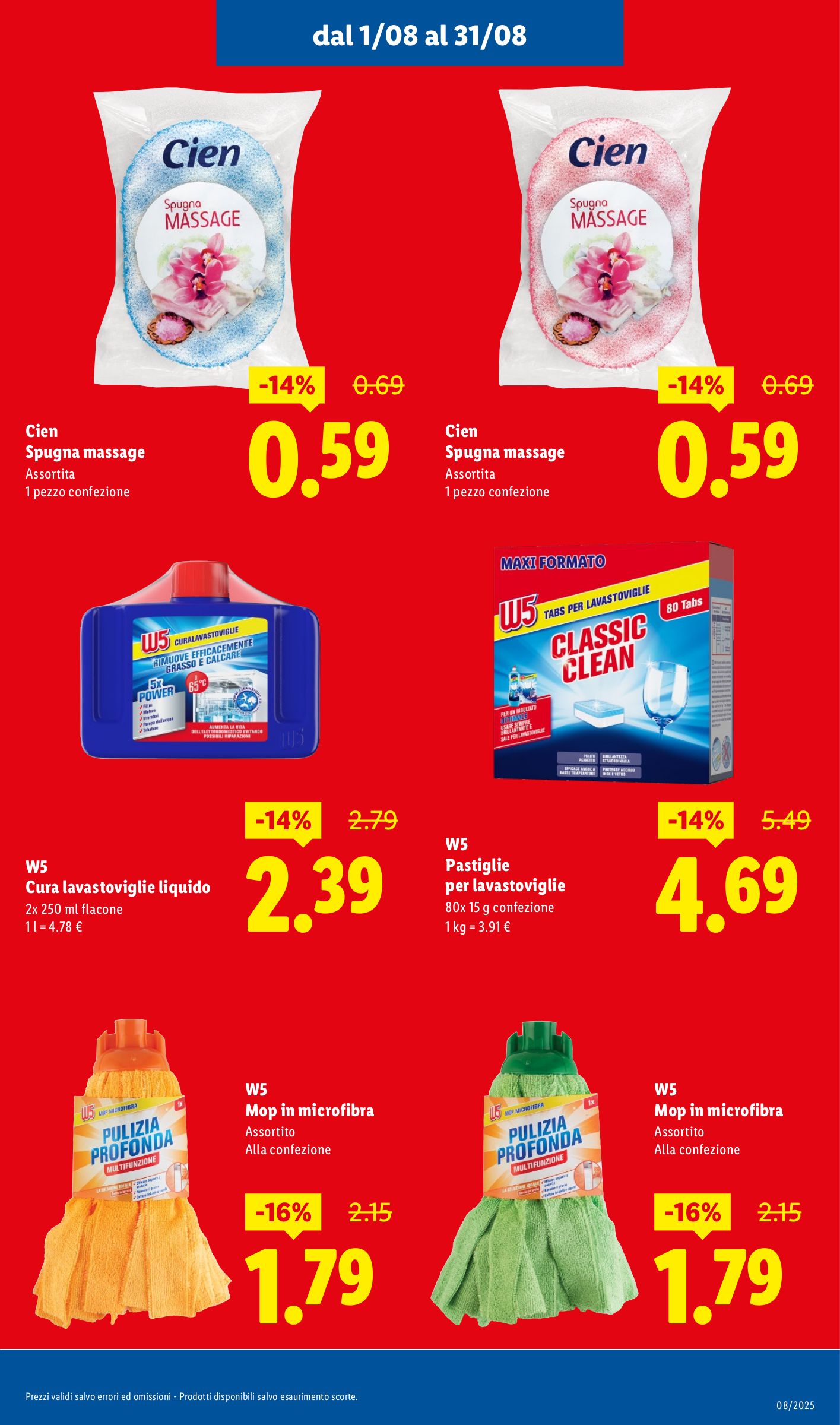 lidl - Volantino Lidl - Ribassi di Agosto valido dal 01/08 al 31/08 - page: 17