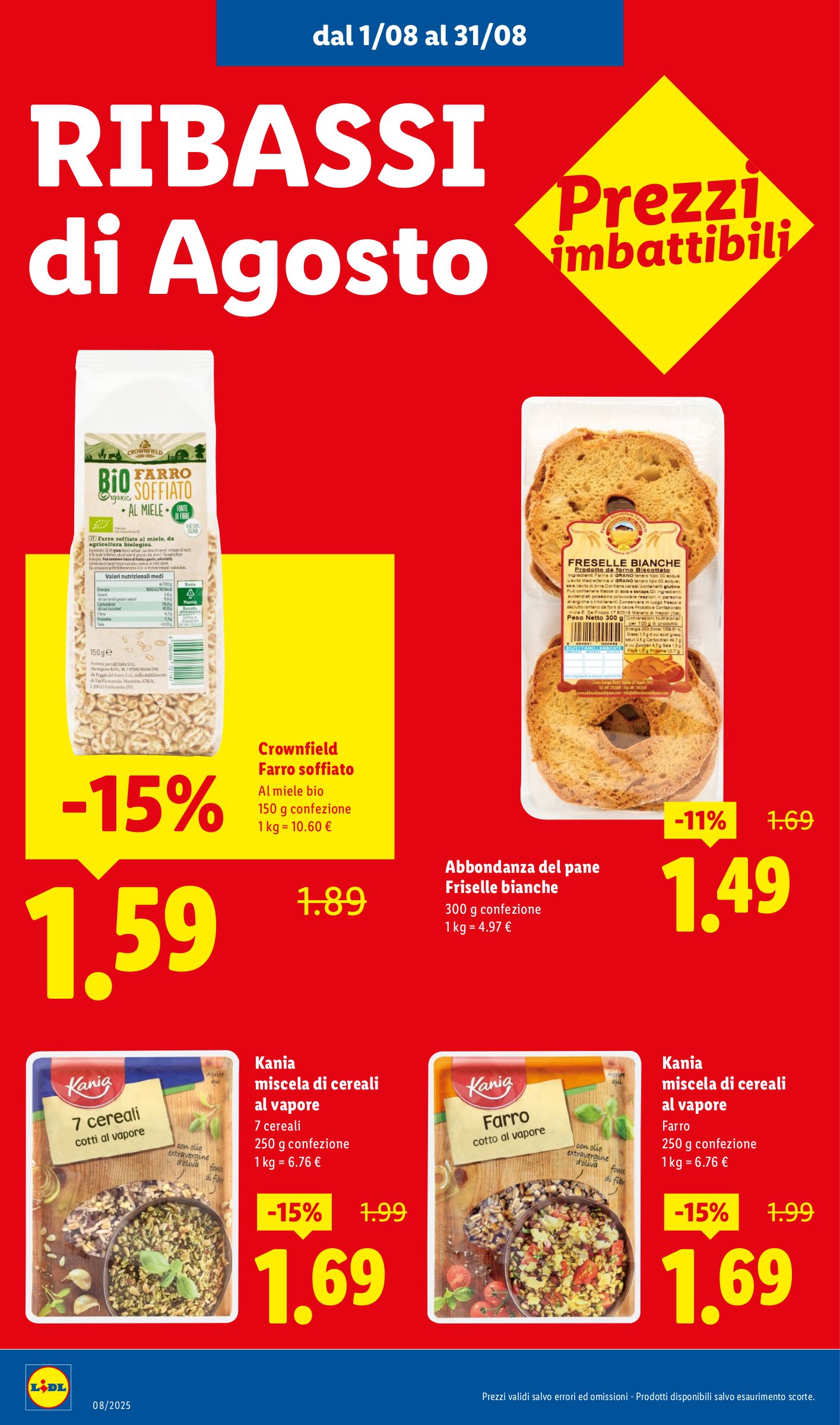 lidl - Volantino Lidl - Ribassi di Agosto valido dal 01/08 al 31/08 - page: 8