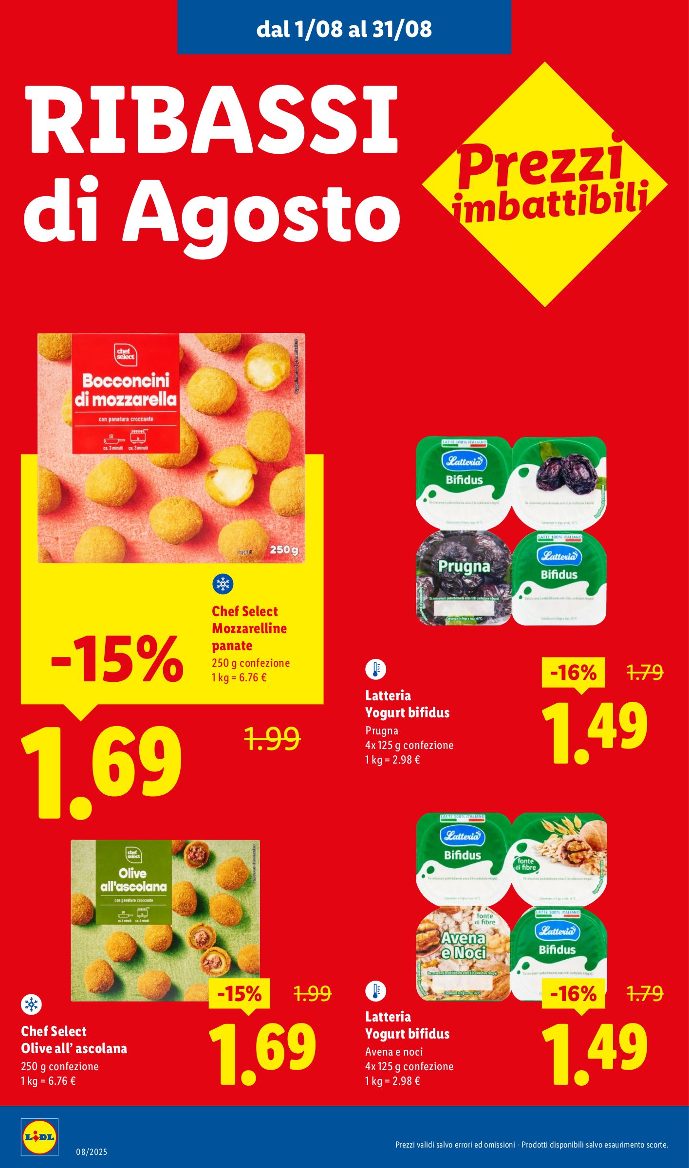 lidl - Volantino Lidl - Ribassi di Agosto valido dal 01/08 al 31/08 - page: 4