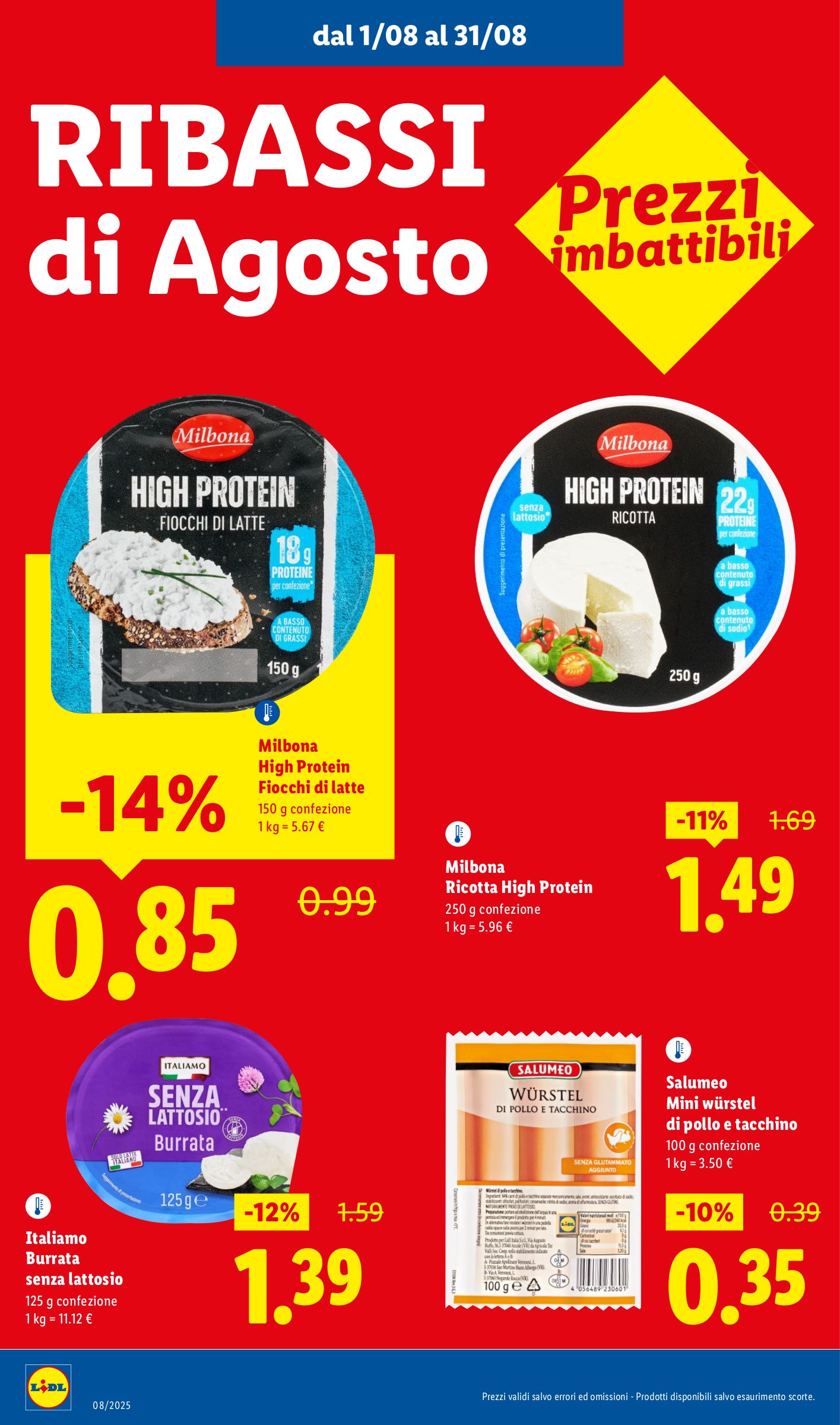 lidl - Volantino Lidl - Ribassi di Agosto valido dal 01/08 al 31/08 - page: 2