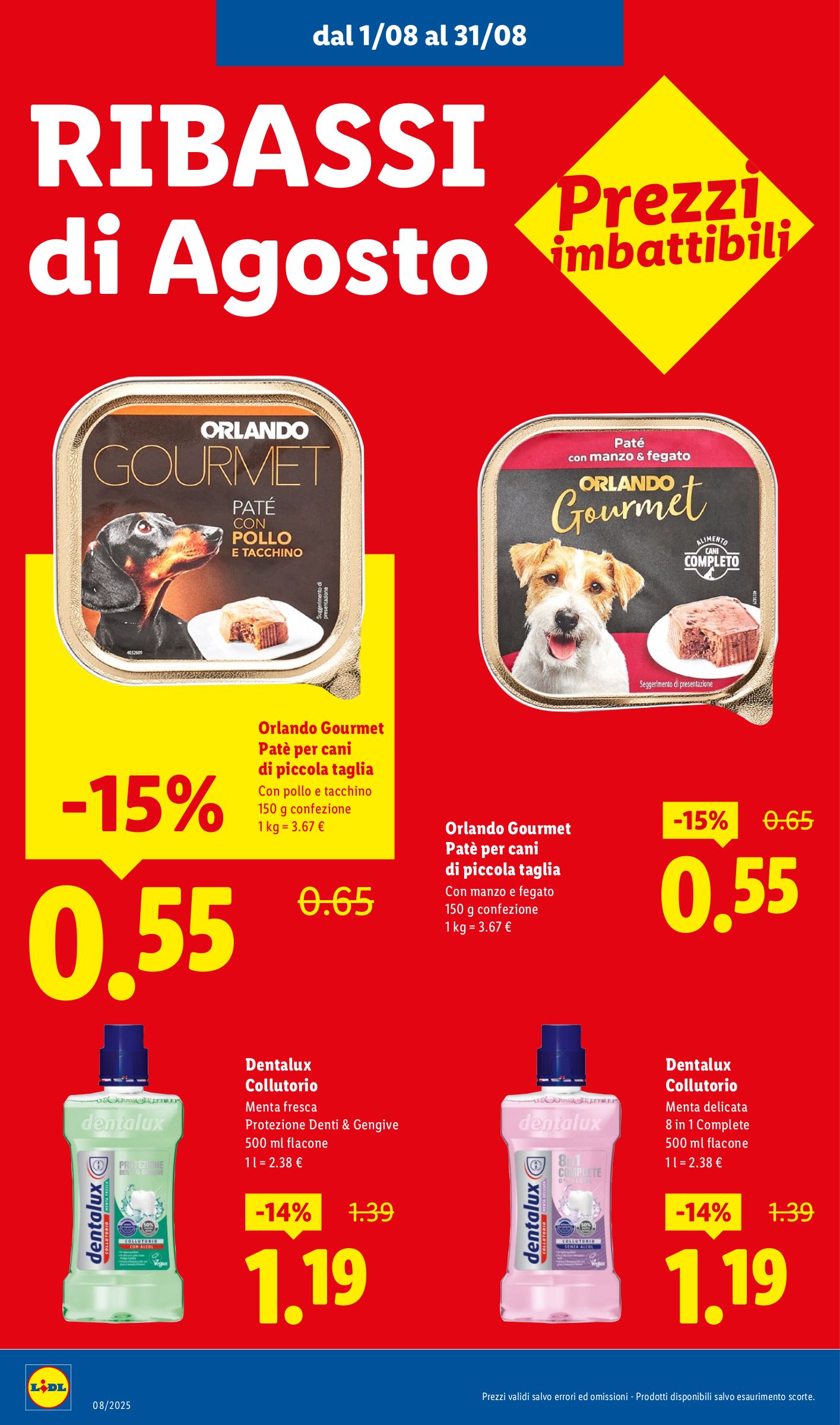lidl - Volantino Lidl - Ribassi di Agosto valido dal 01/08 al 31/08 - page: 12