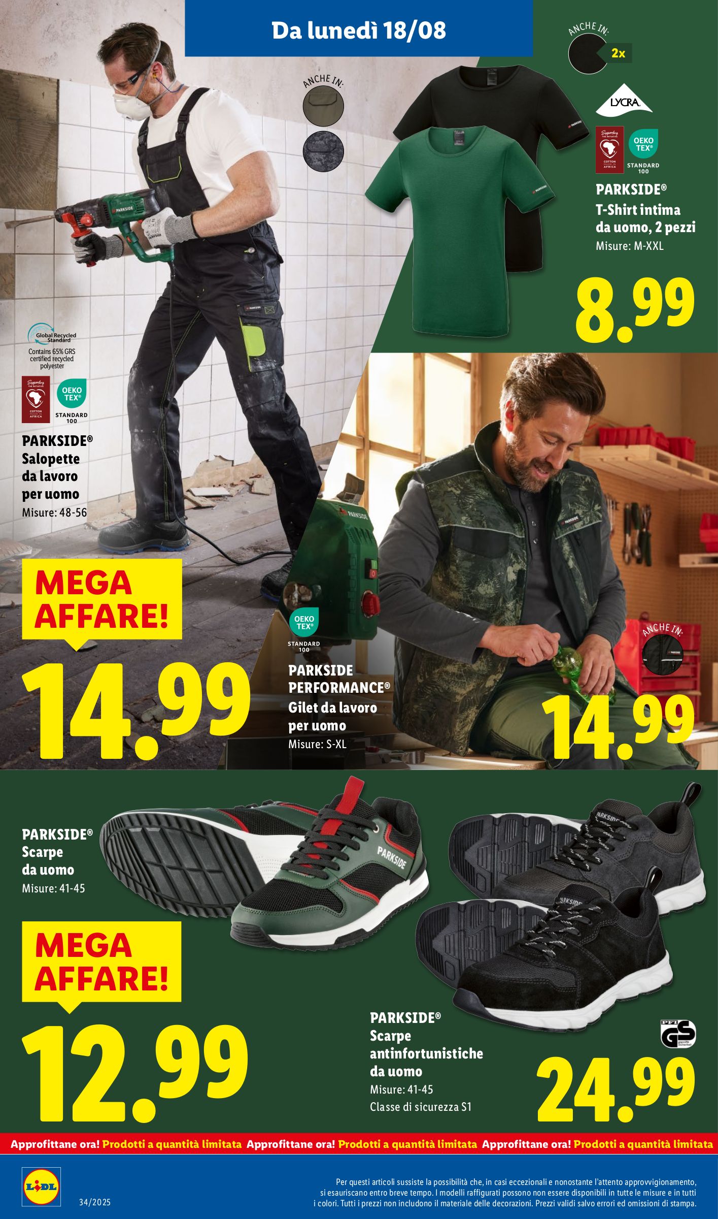 lidl - Volantino Lidl valido dal 18/08 al 24/08 - page: 34 lidl - Volantino Lidl valido dal 18/08 al 24/08 - page: 34