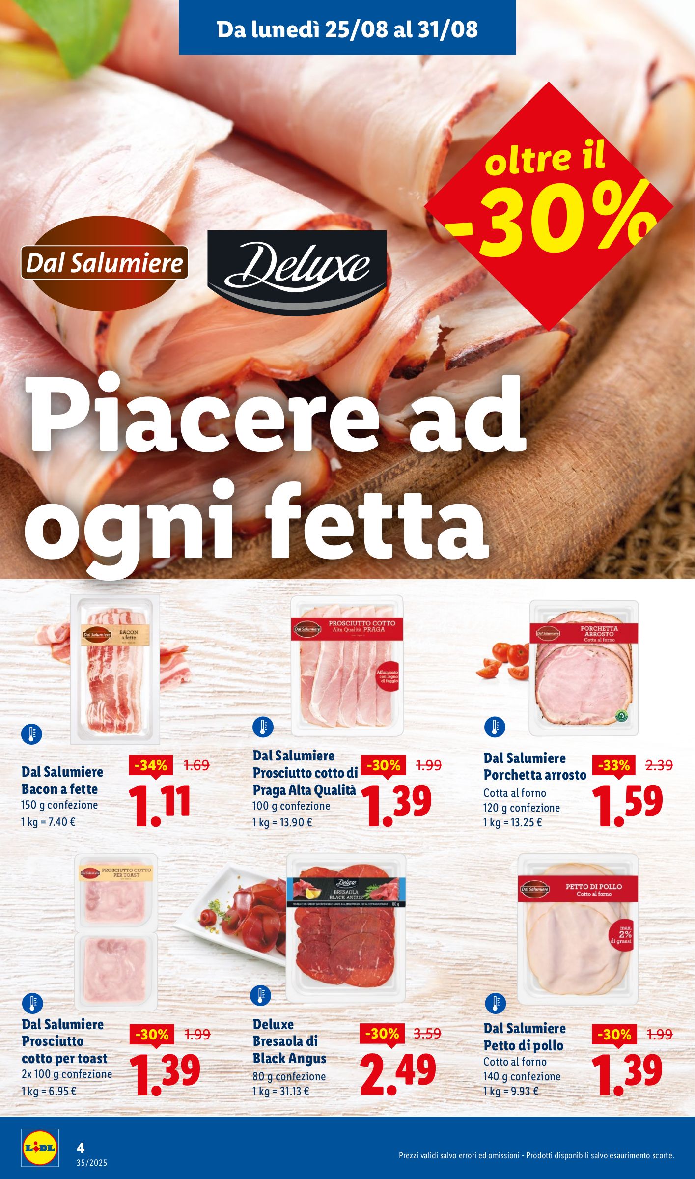 lidl - Volantino Lidl - Speciale Anniversario S. Ferdinando valido dal 25/08 al 31/08 - page: 4