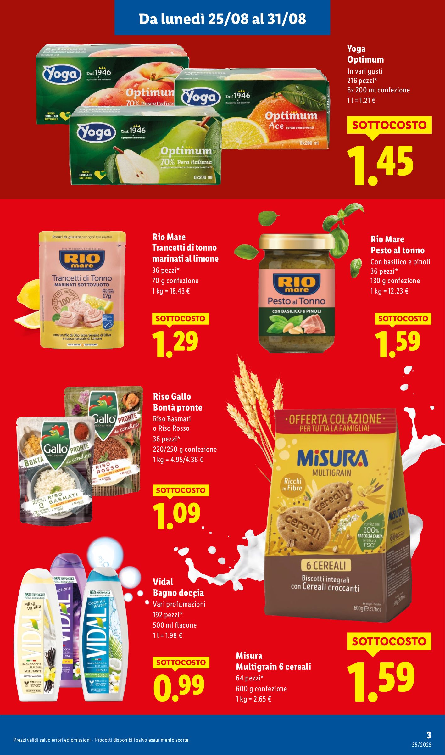 lidl - Volantino Lidl - Speciale Anniversario S. Ferdinando valido dal 25/08 al 31/08 - page: 3