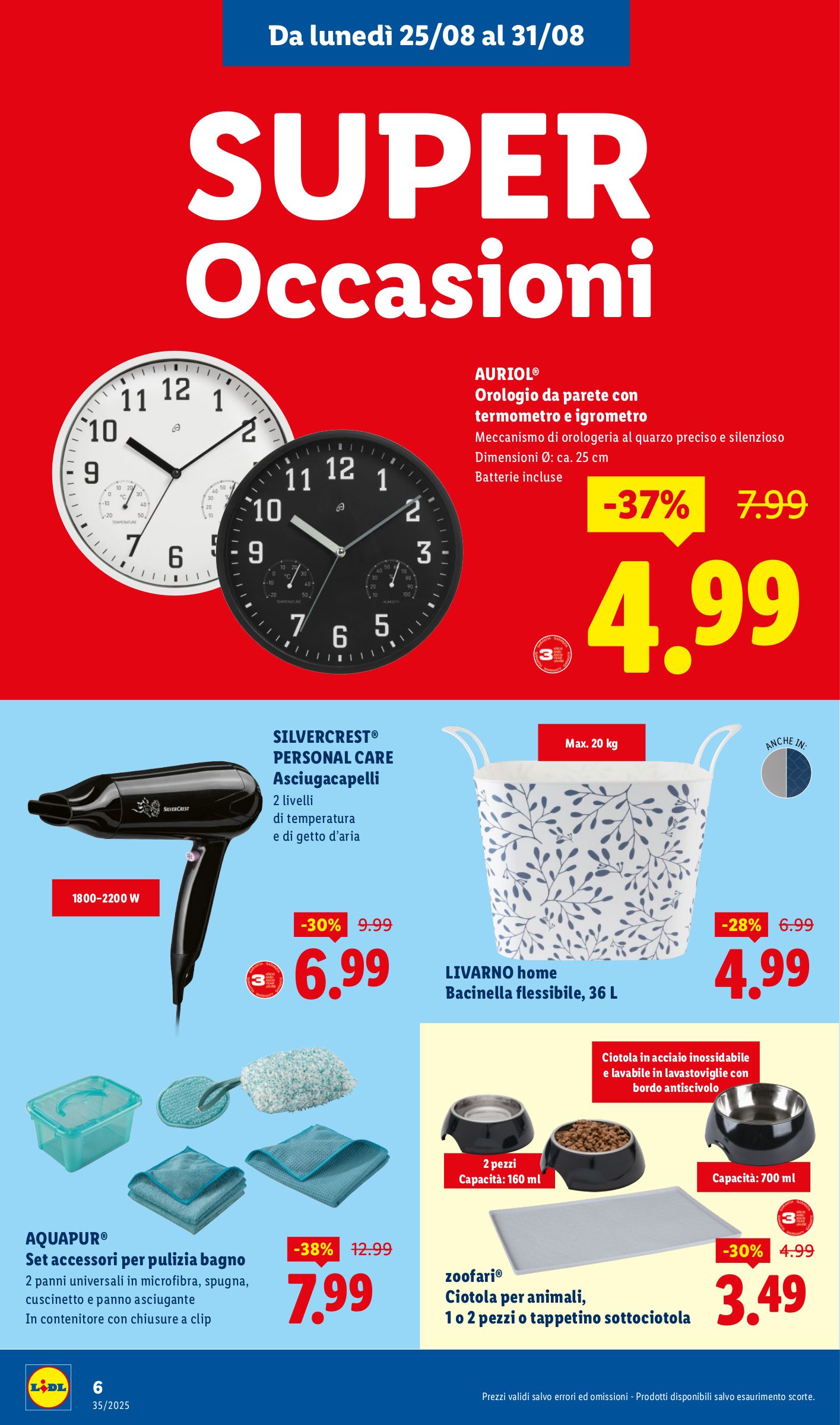 lidl - Volantino Lidl - Speciale Anniversario S. Ferdinando valido dal 25/08 al 31/08 - page: 6