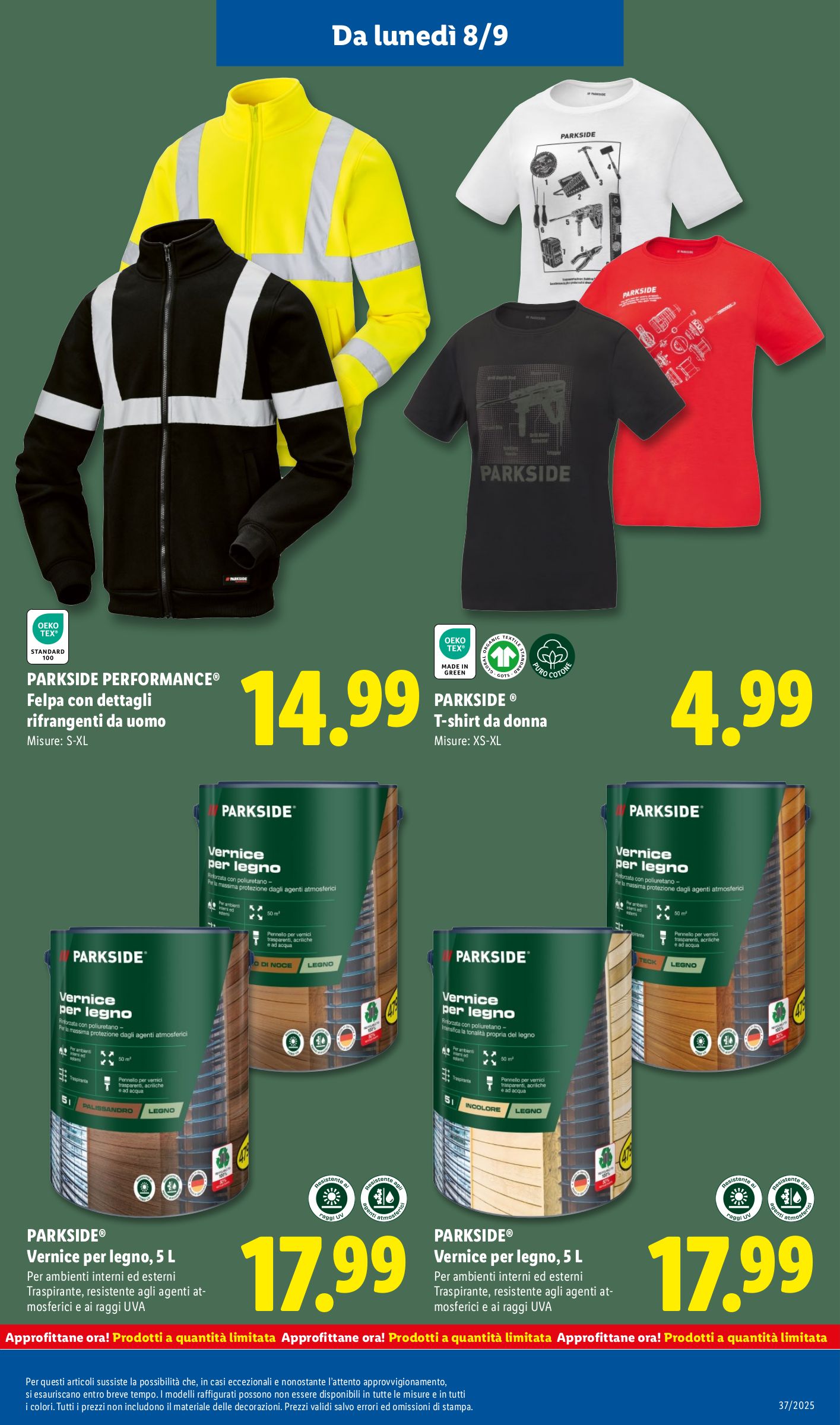 lidl - Volantino Lidl valido dal 08/09 al 14/09 - page: 37 lidl - Volantino Lidl valido dal 08/09 al 14/09 - page: 37