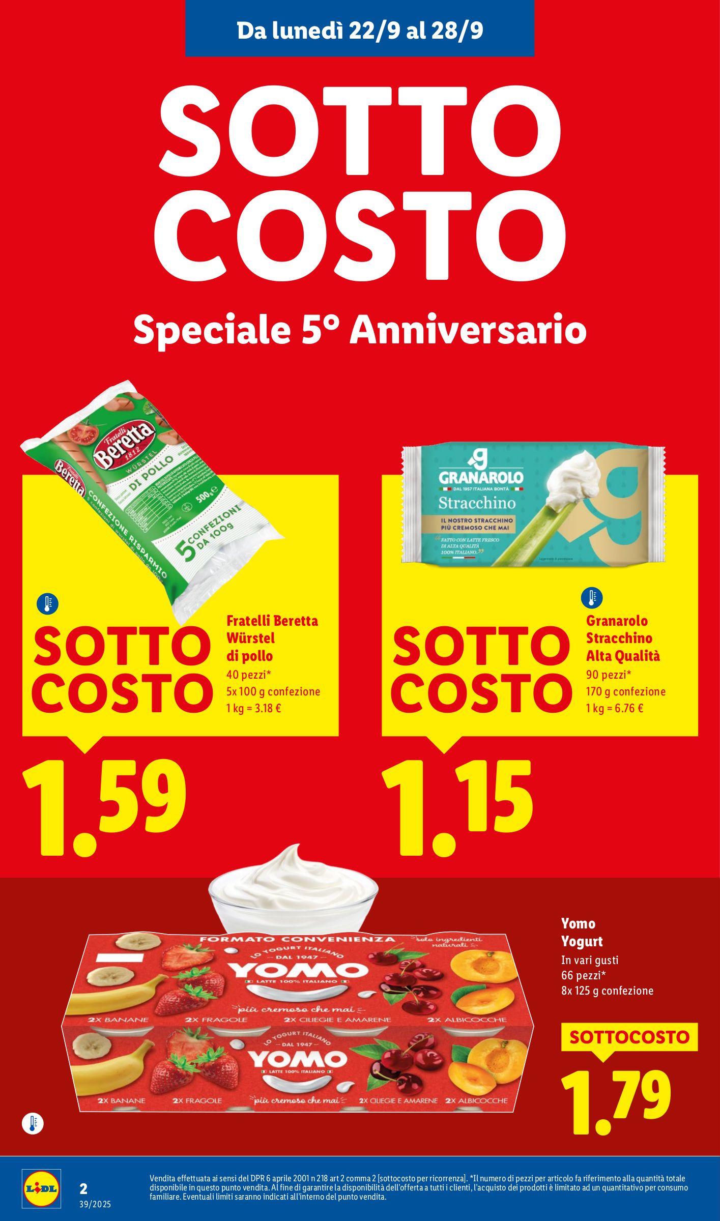lidl - Volantino Lidl - Speciale Anniversario Legnago valido dal 22/09 al 28/09 - page: 2