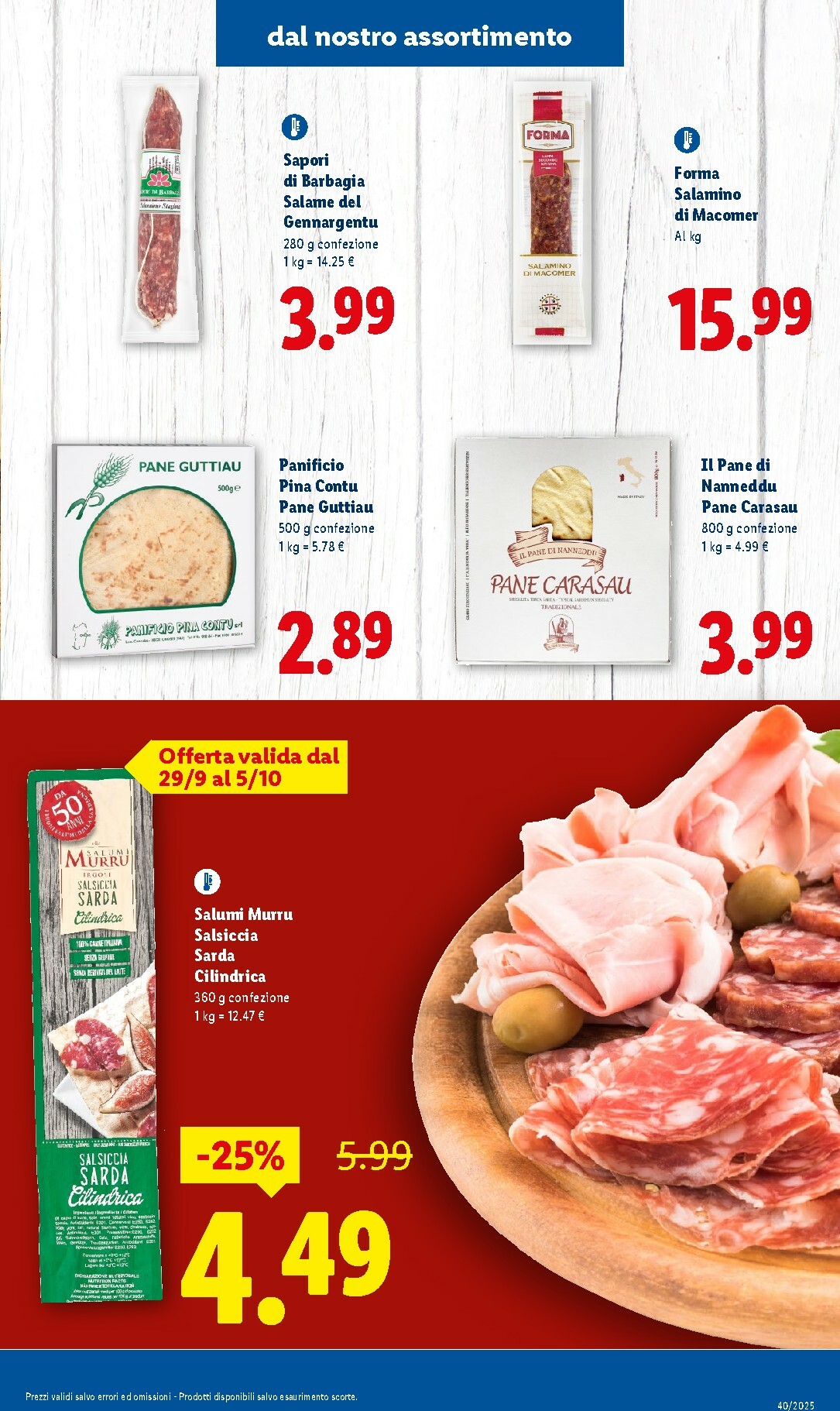 lidl - Volantino Lidl - Sapori della Sardegna valido dal 29/09 al 05/10 - page: 3