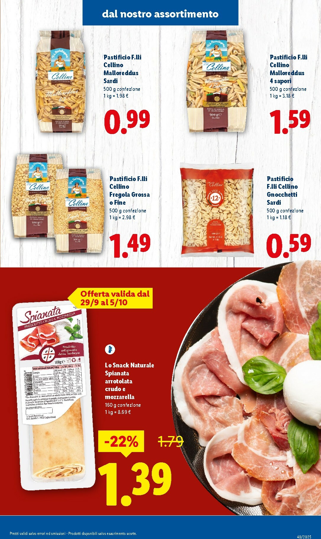 lidl - Volantino Lidl - Sapori della Sardegna valido dal 29/09 al 05/10 - page: 7