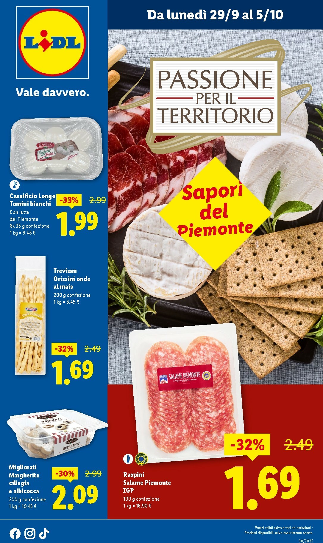lidl - Volantino Lidl - Sapori del Piemonte valido dal 29/09 al 05/10
