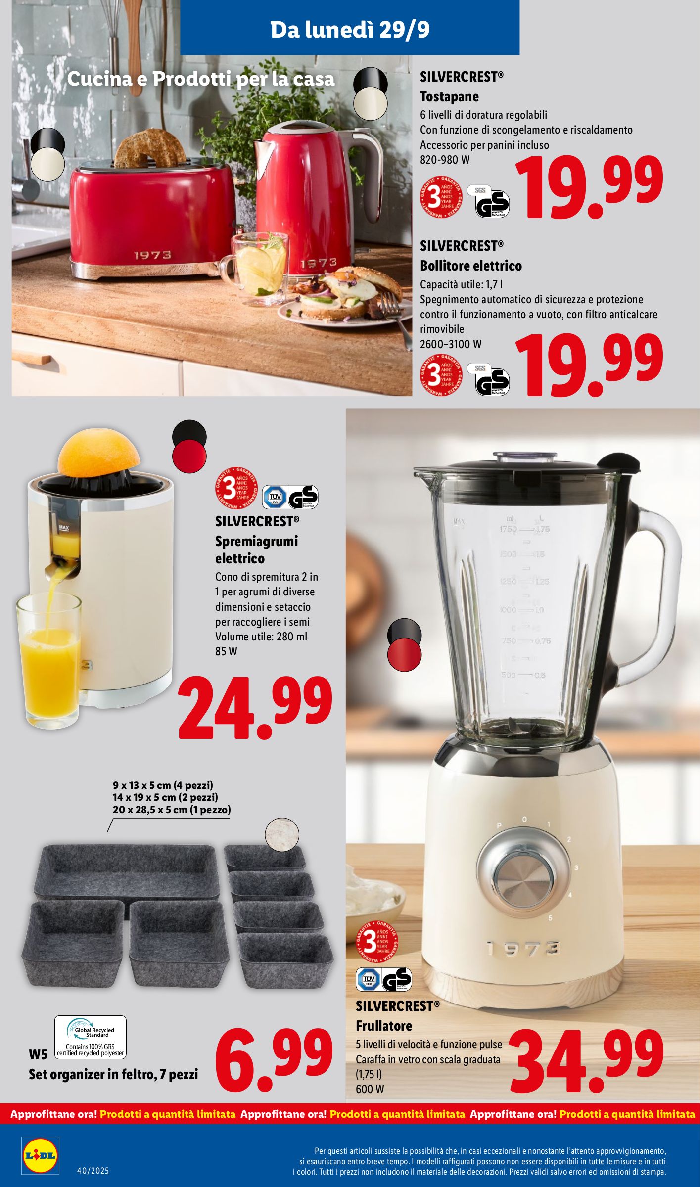 lidl - Volantino Lidl valido dal 29/09 al 05/10 - page: 38 lidl - Volantino Lidl valido dal 29/09 al 05/10 - page: 38