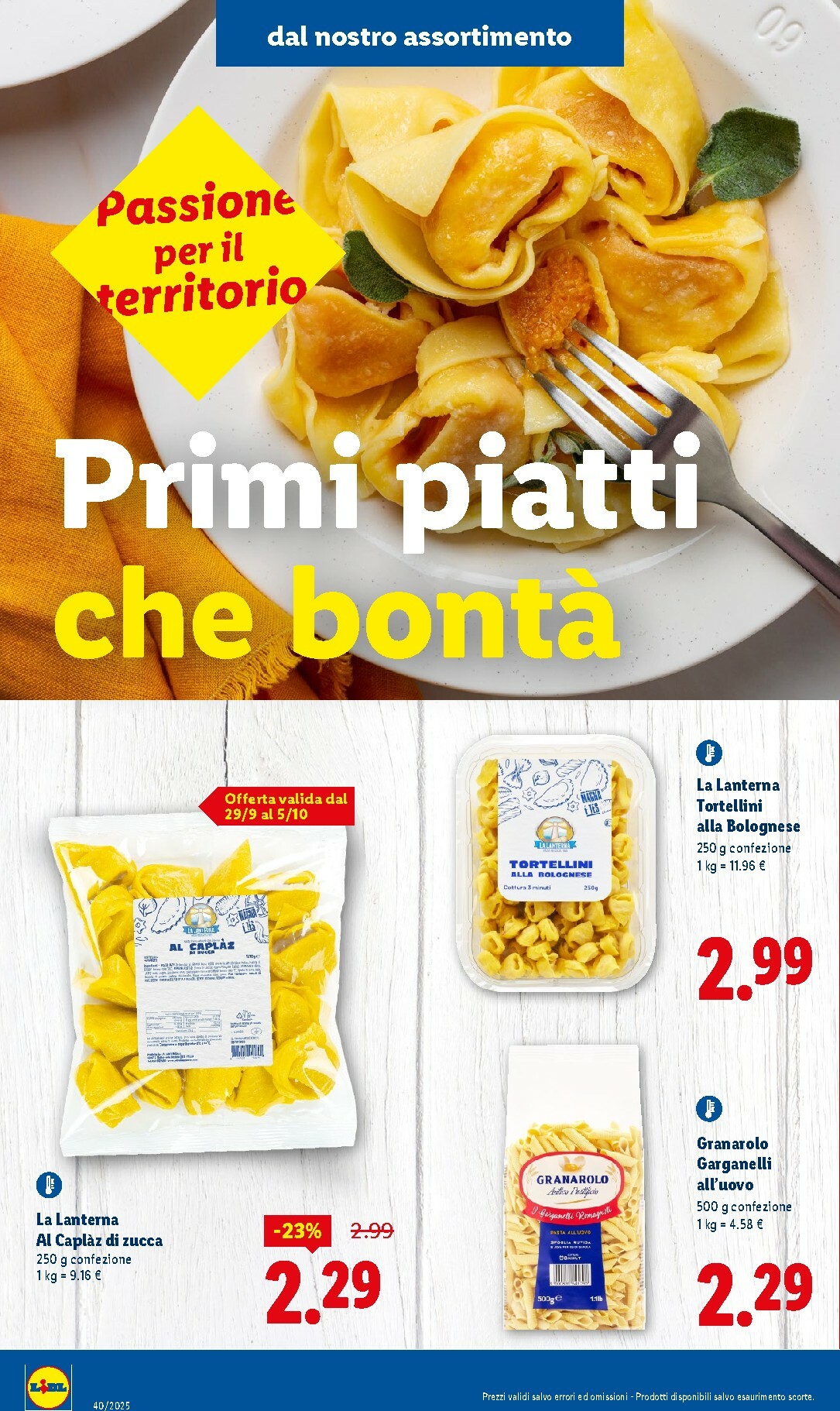 lidl - Volantino Lidl - Sapori dell'Emilia Romagna valido dal 29/09 al 05/10 - page: 6