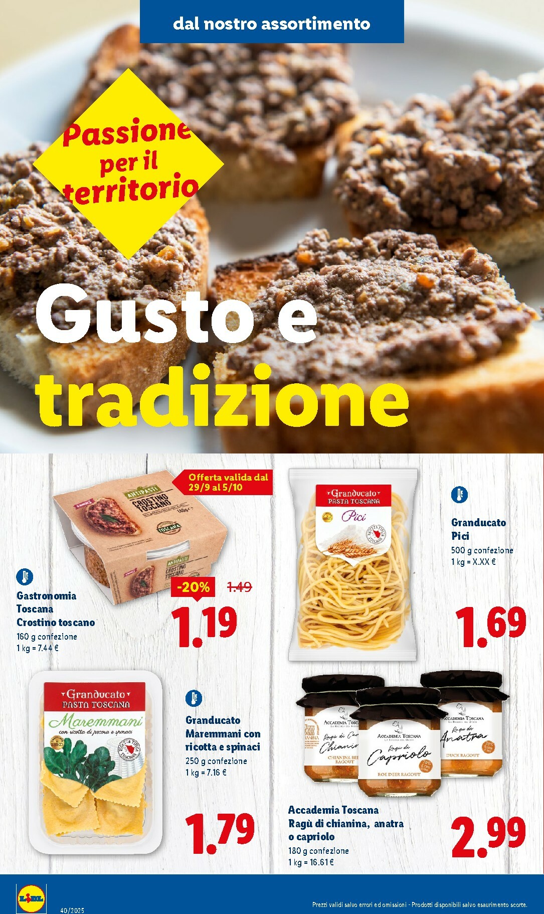 lidl - Volantino Lidl - Sapori della Toscana valido dal 29/09 al 05/10 - page: 4