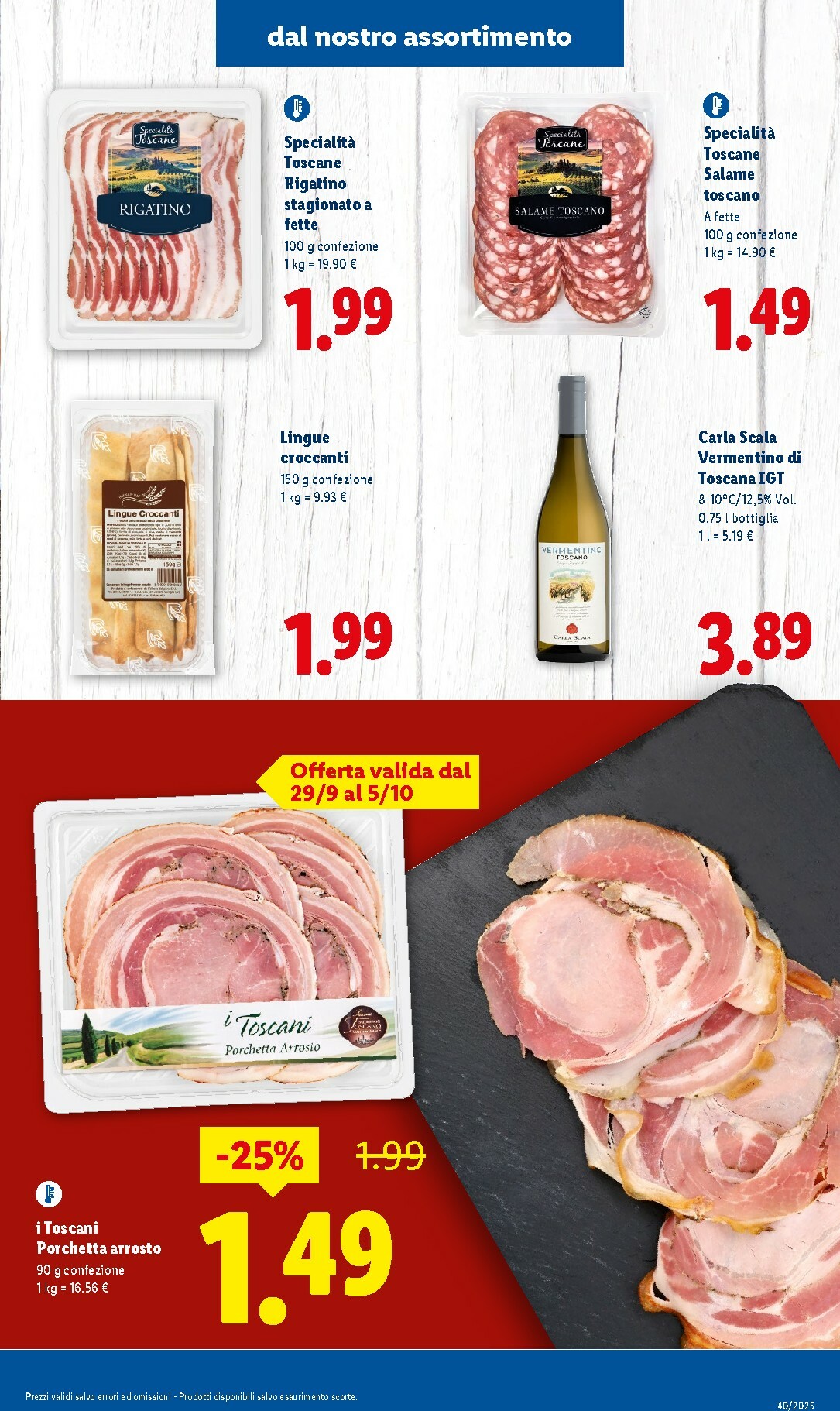 lidl - Volantino Lidl - Sapori della Toscana valido dal 29/09 al 05/10 - page: 3