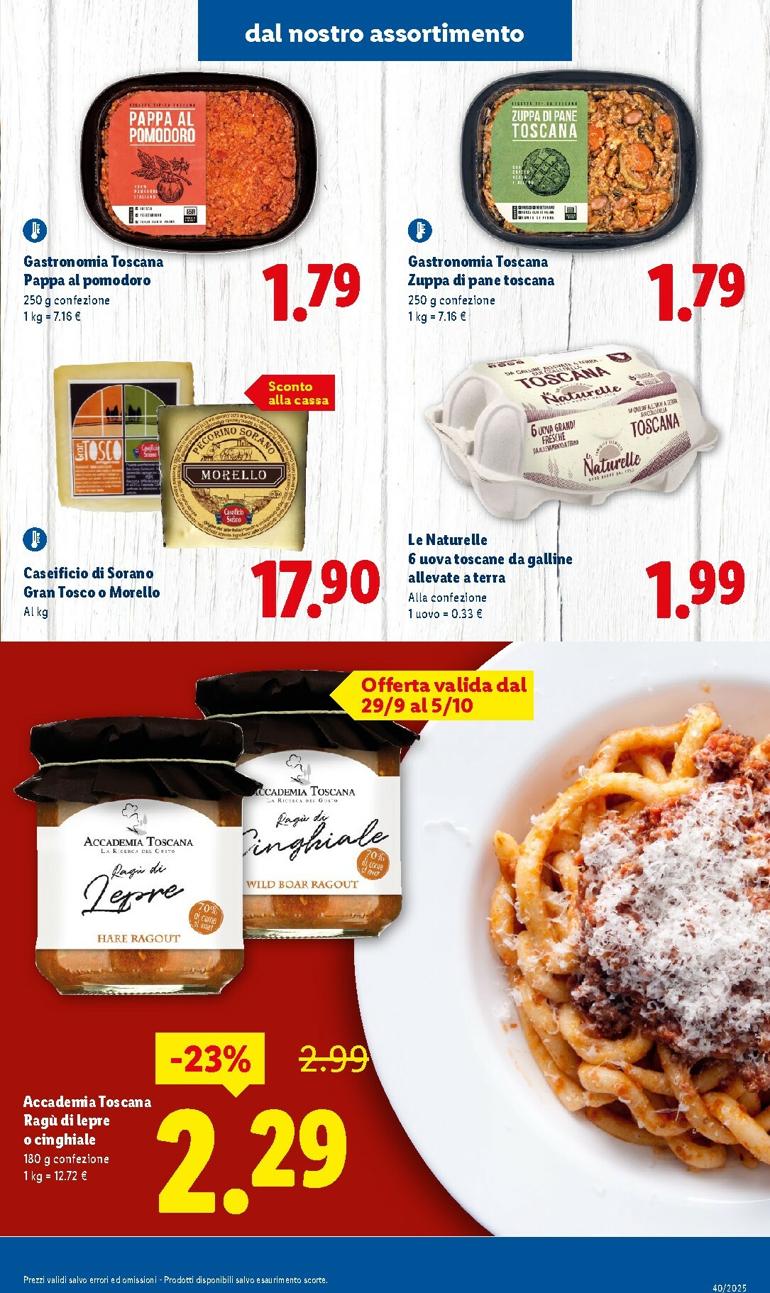 lidl - Volantino Lidl - Sapori della Toscana valido dal 29/09 al 05/10 - page: 5