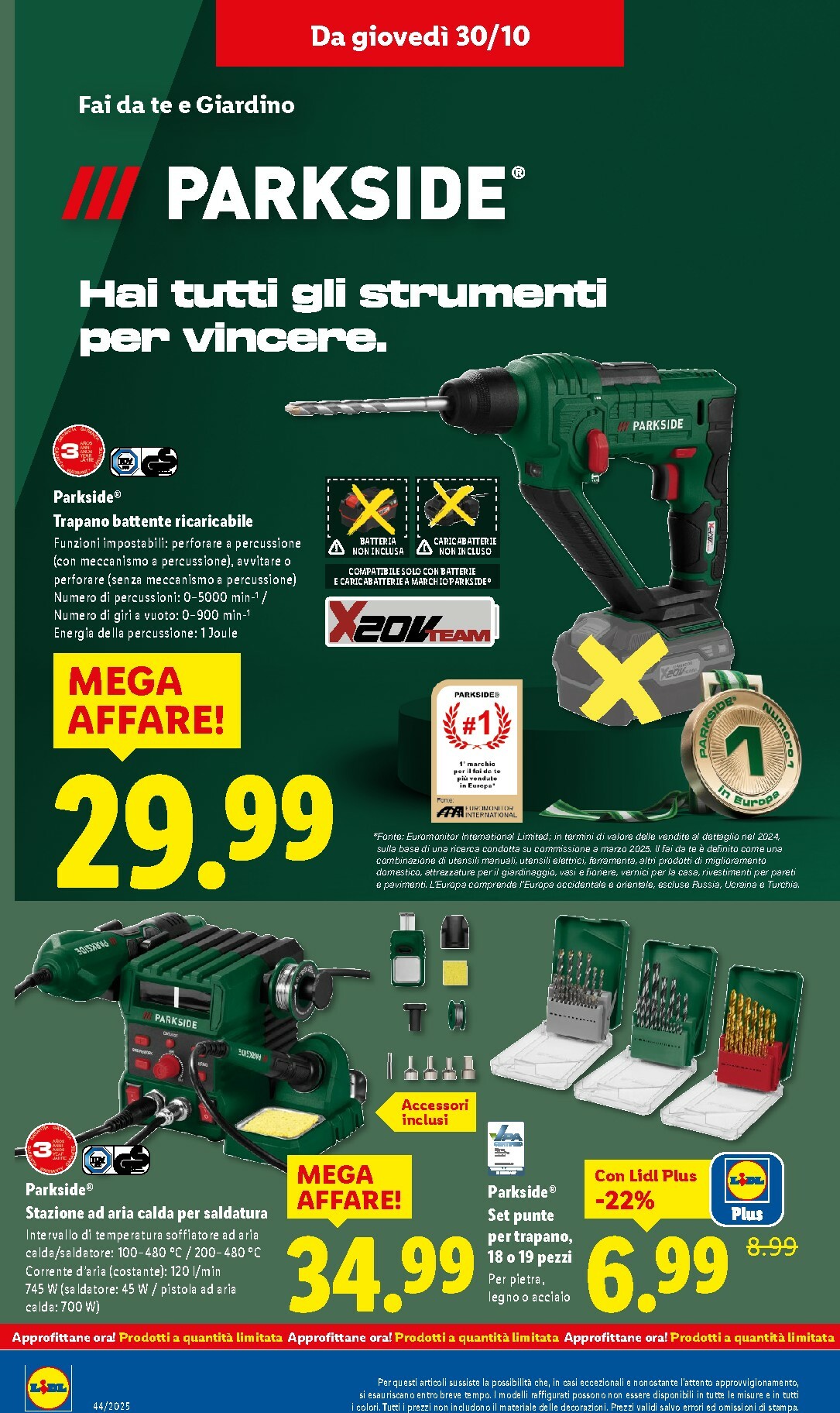lidl - Volantino Lidl valido dal 27/10 al 02/11 - page: 44