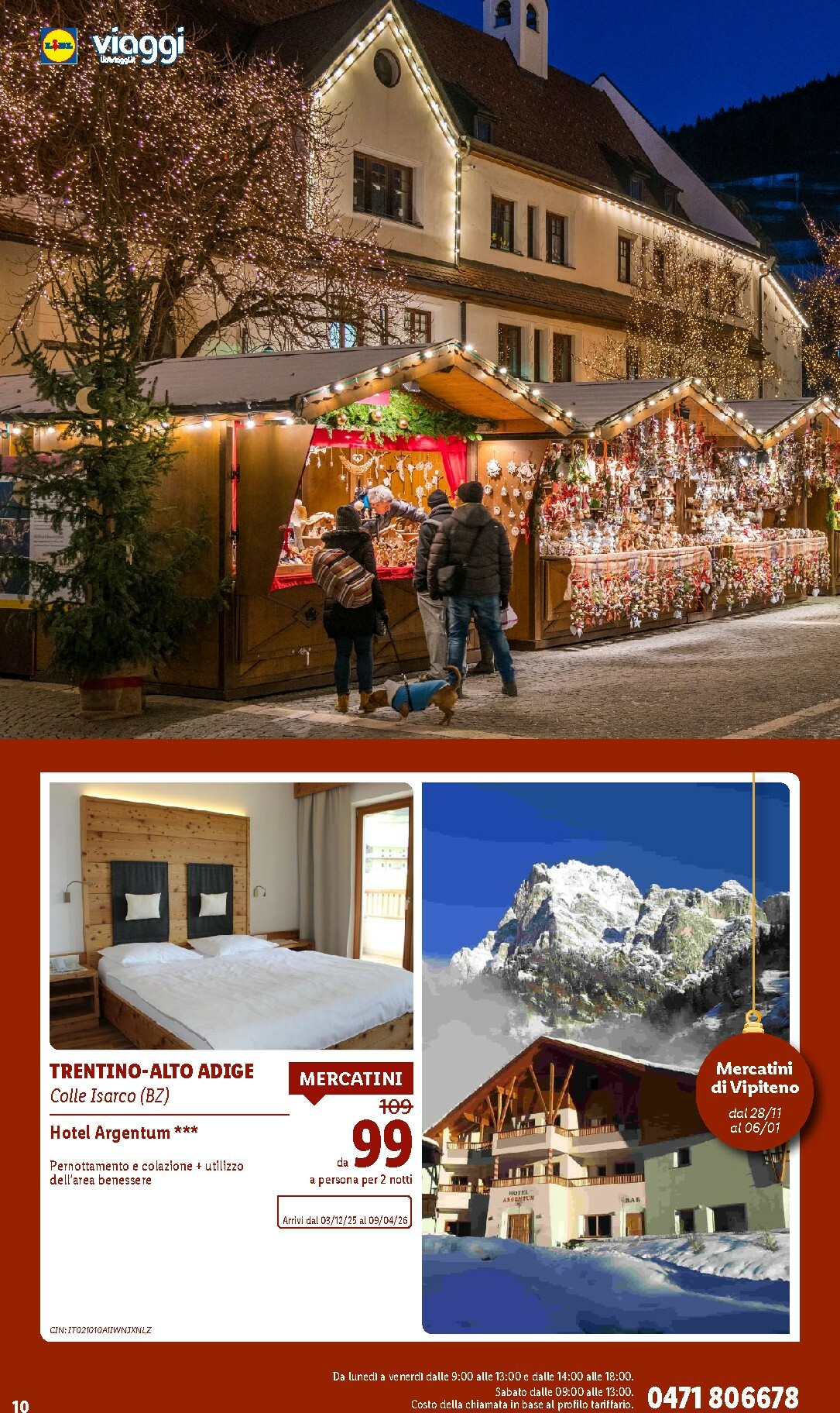 lidl - Volantino Lidl - Viaggi valido dal 06/10 al 21/12 - page: 10