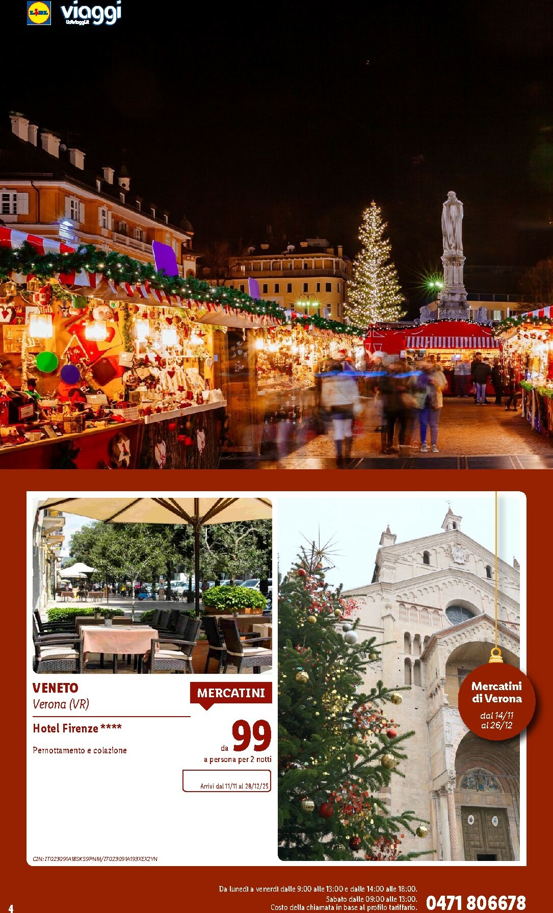lidl - Volantino Lidl - Viaggi valido dal 06/10 al 21/12 - page: 4