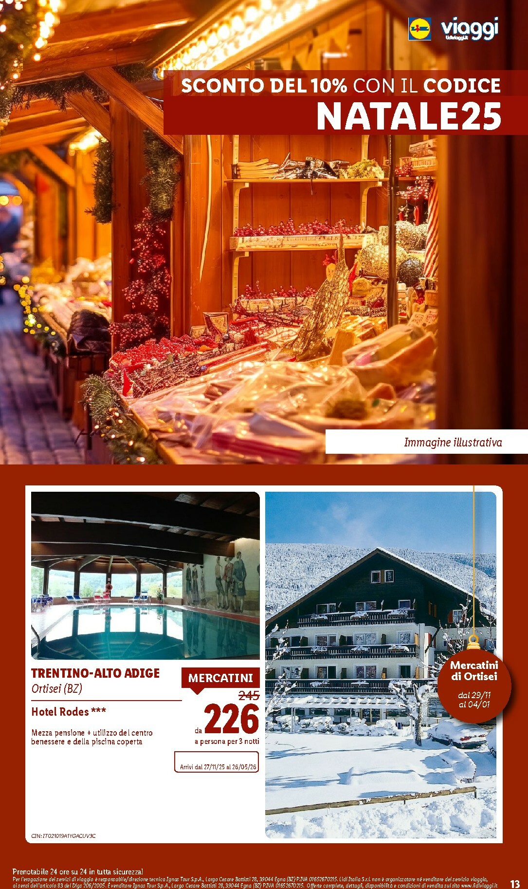 lidl - Volantino Lidl - Viaggi valido dal 06/10 al 21/12 - page: 13