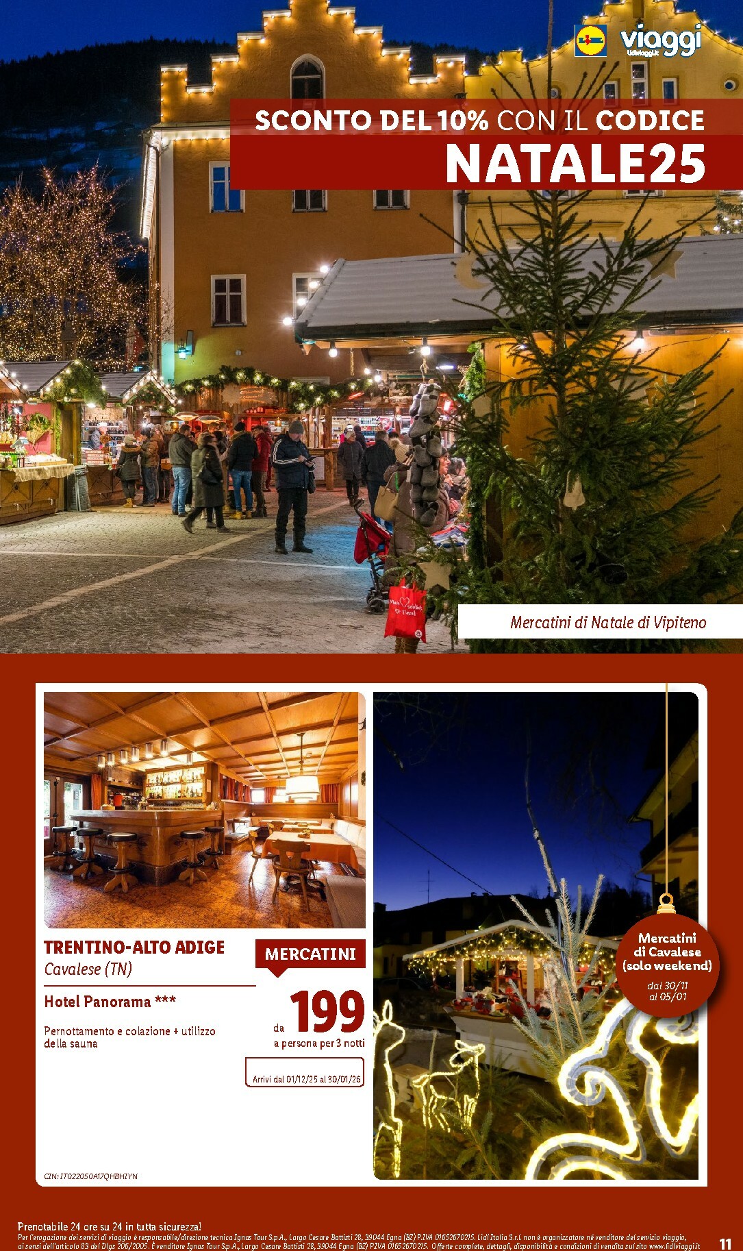 lidl - Volantino Lidl - Viaggi valido dal 06/10 al 21/12 - page: 11