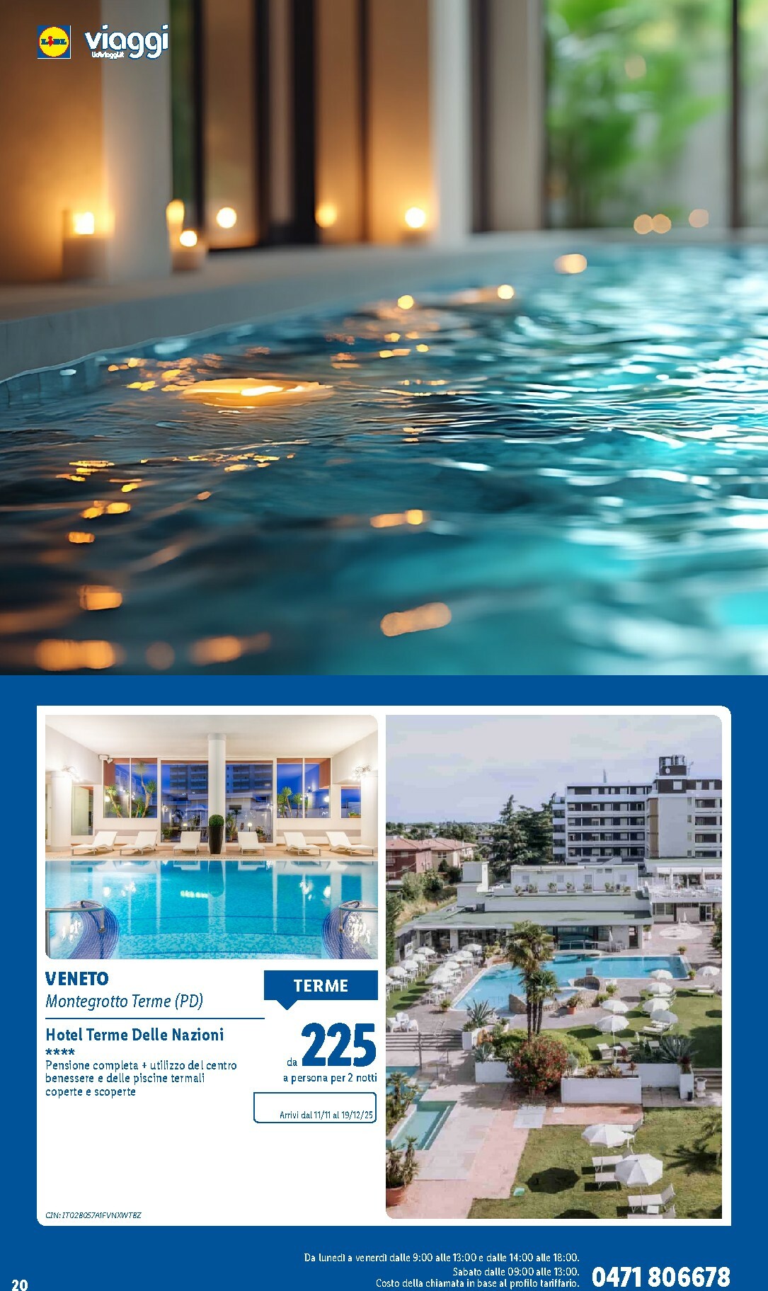 lidl - Volantino Lidl - Viaggi valido dal 06/10 al 21/12 - page: 20