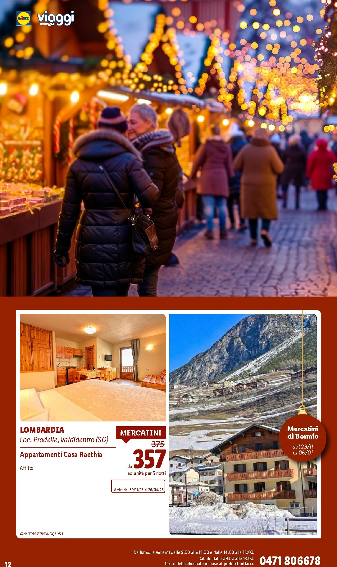 lidl - Volantino Lidl - Viaggi valido dal 06/10 al 21/12 - page: 12