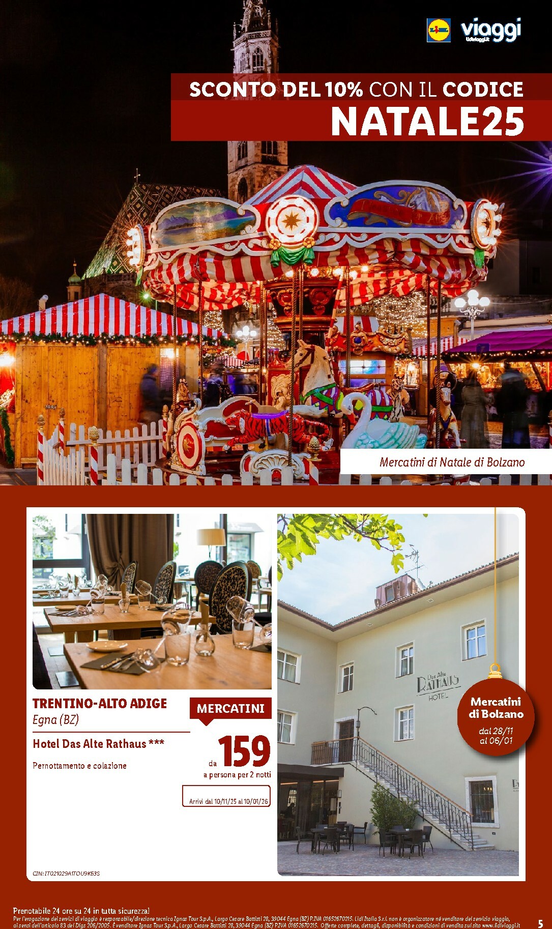 lidl - Volantino Lidl - Viaggi valido dal 06/10 al 21/12 - page: 5