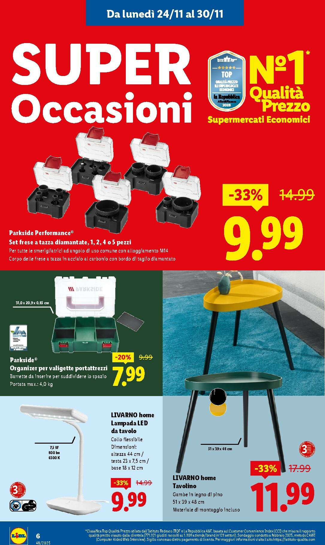 lidl - Volantino Lidl - Sottocosto valido dal 24/11 al 30/11 - page: 6