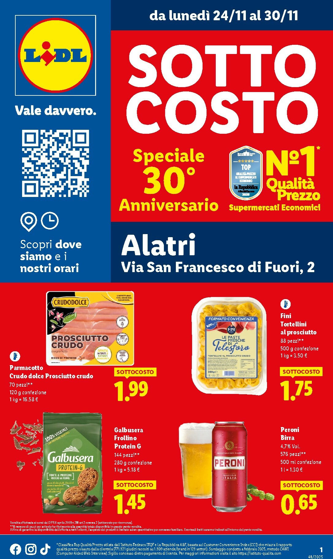 lidl - Volantino Lidl - Sottocosto valido dal 24/11 al 30/11