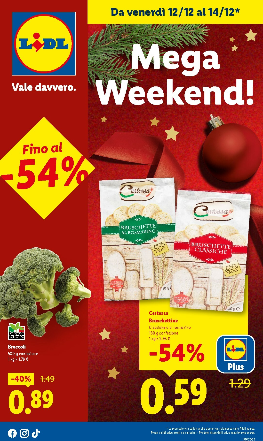 lidl - Volantino Lidl - Mega Weekend valido dal 12/12 al 14/12