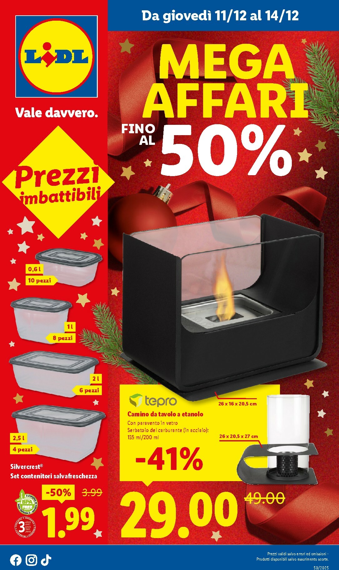 lidl - Volantino Lidl - Mega Affari valido dal 11/12 al 14/12