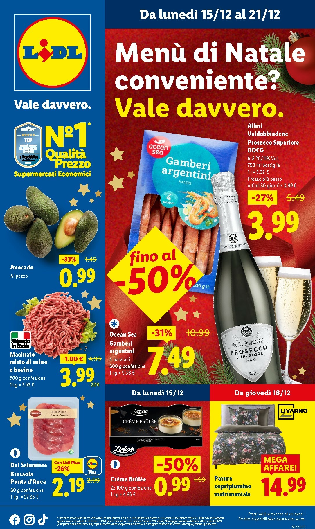lidl - Volantino Lidl valido dal 15/12 al 21/12