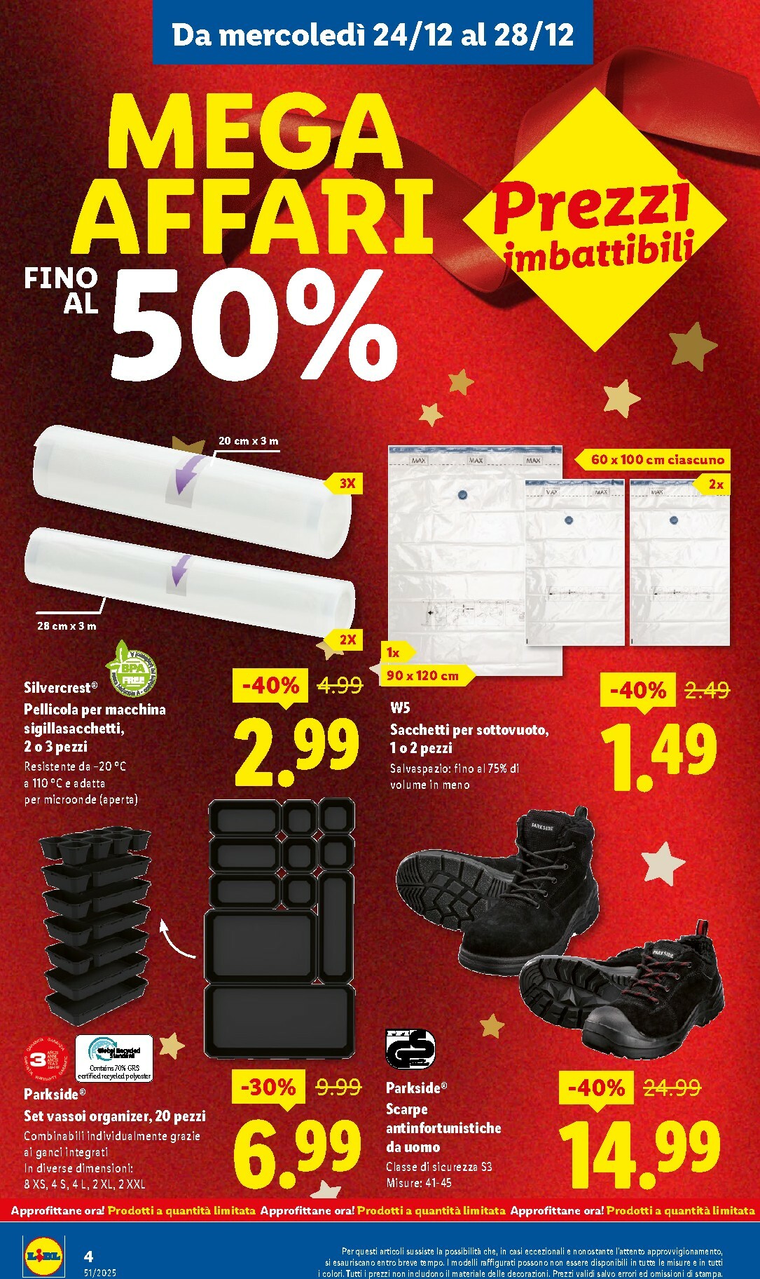 lidl - Volantino Lidl - Mega Affari valido dal 24/12 al 28/12 - page: 4