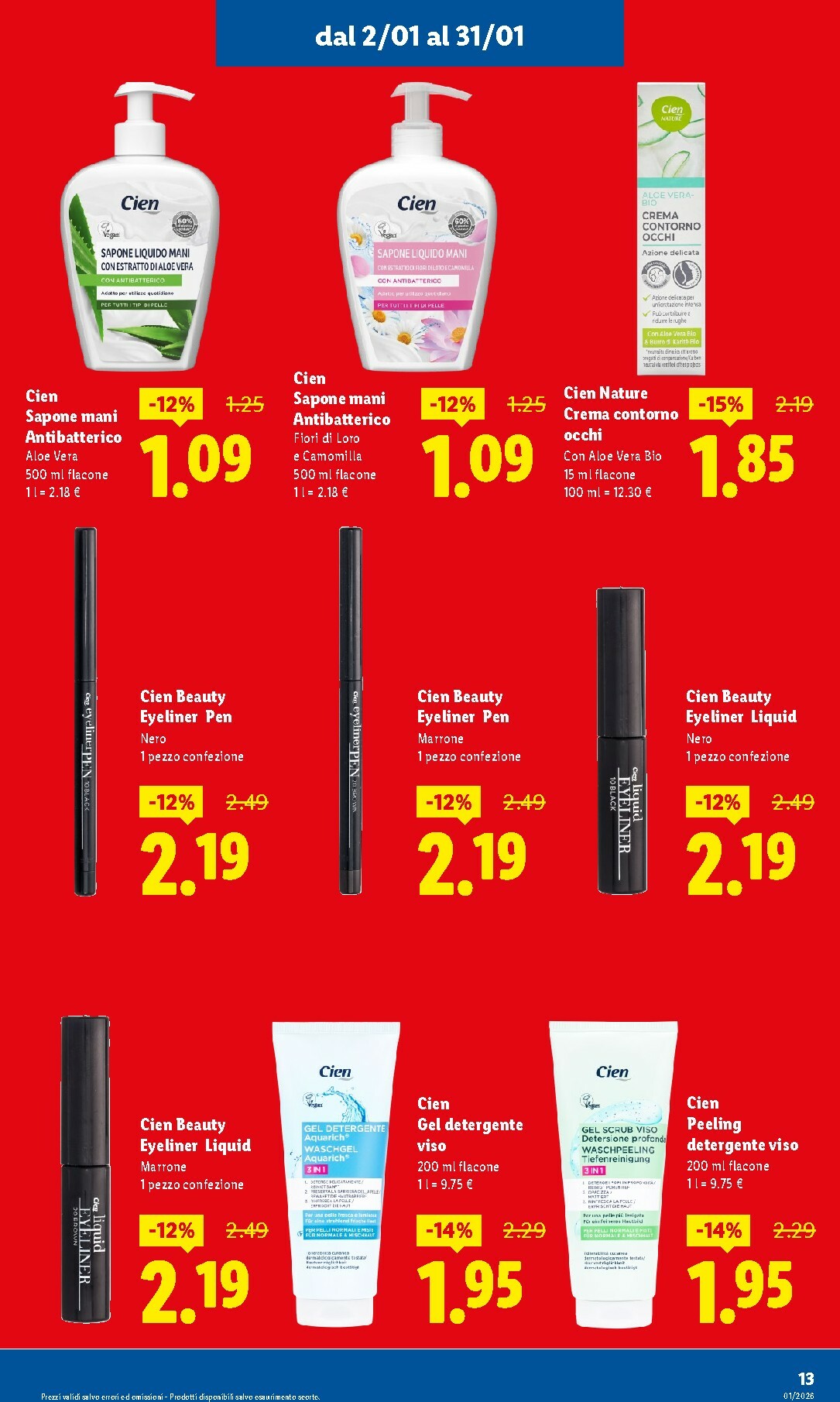 lidl - Volantino Lidl - Gennaio valido dal 02/01 al 31/01 - page: 13