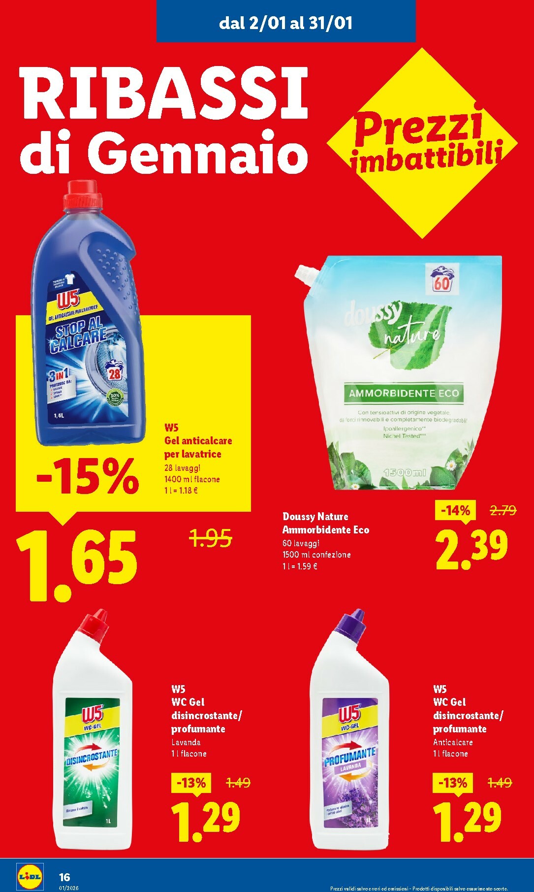 lidl - Volantino Lidl - Gennaio valido dal 02/01 al 31/01 - page: 16