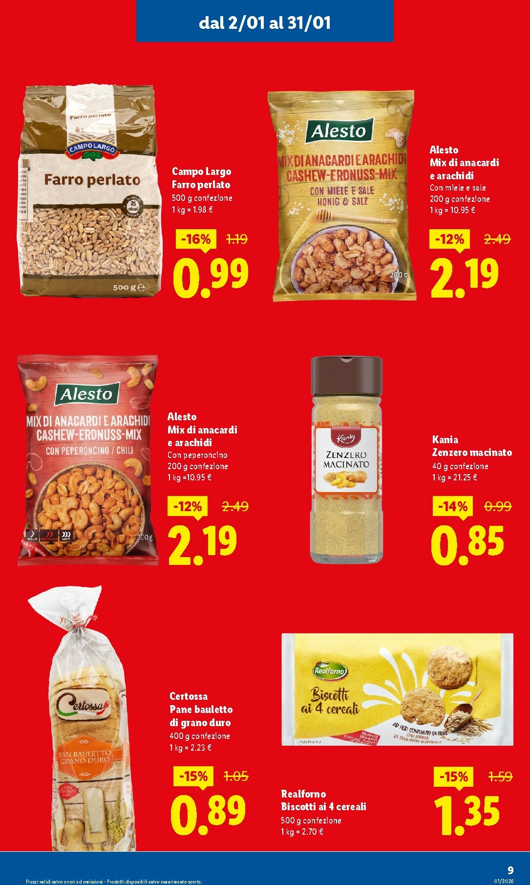 lidl - Volantino Lidl - Gennaio valido dal 02/01 al 31/01 - page: 9