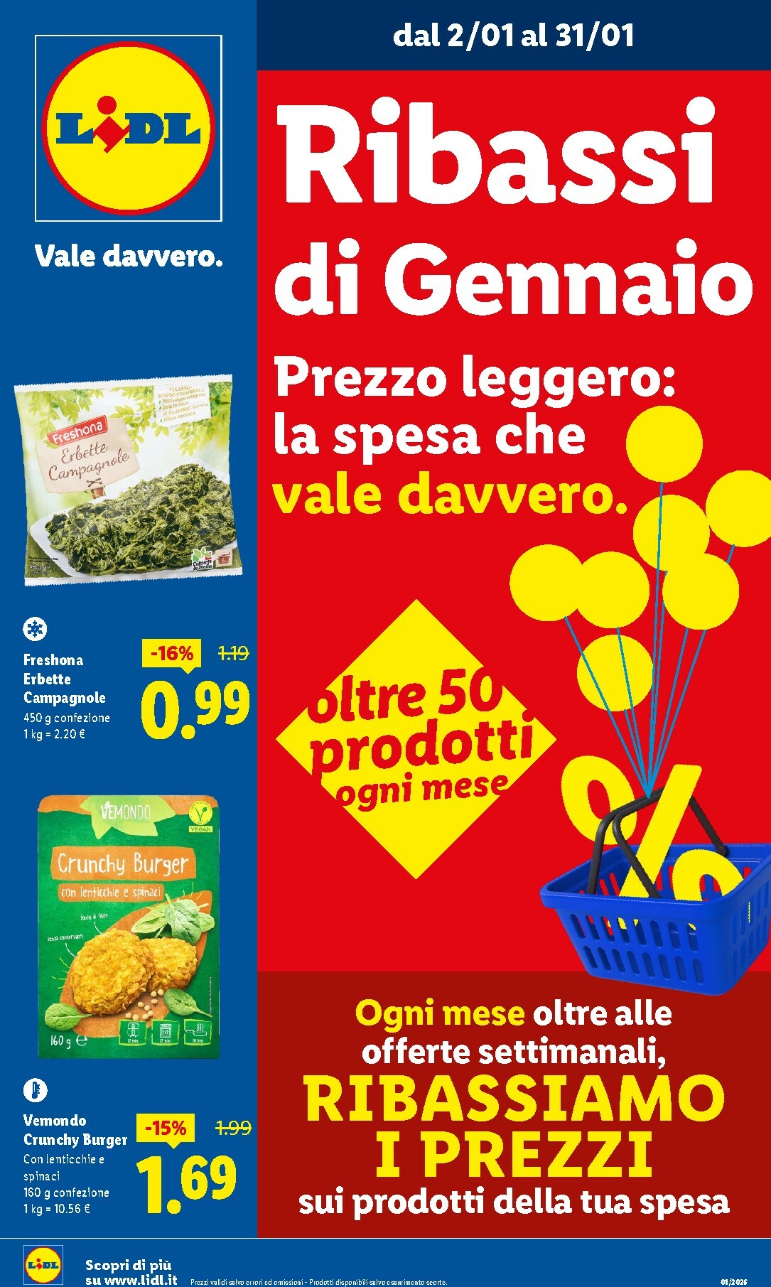 lidl - Volantino Lidl - Gennaio valido dal 02/01 al 31/01