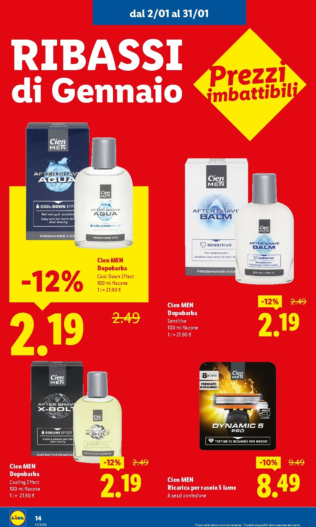 lidl - Volantino Lidl - Gennaio valido dal 02/01 al 31/01 - page: 14