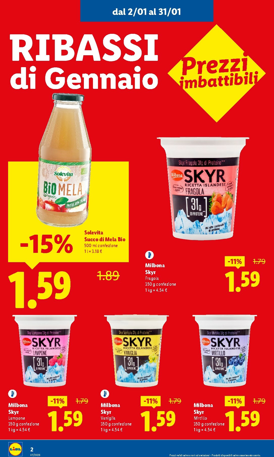 lidl - Volantino Lidl - Gennaio valido dal 02/01 al 31/01 - page: 2