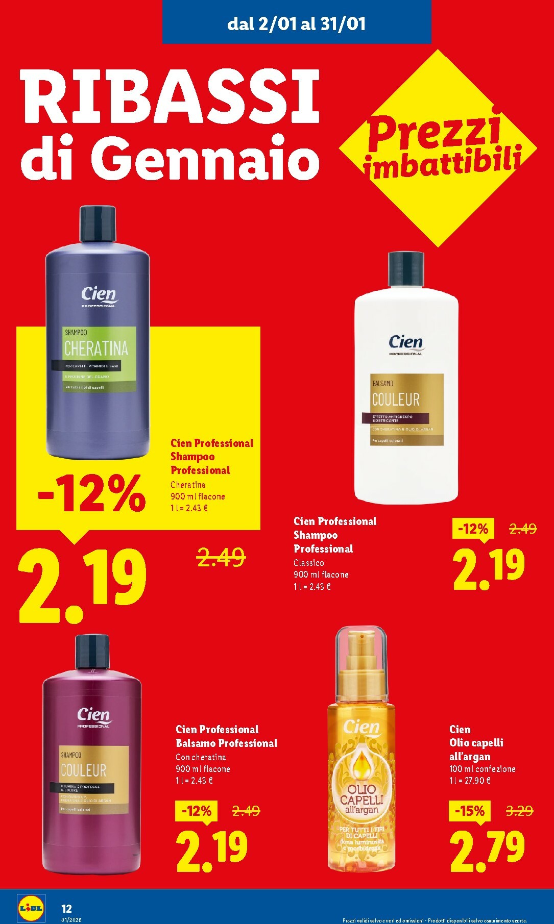 lidl - Volantino Lidl - Gennaio valido dal 02/01 al 31/01 - page: 12