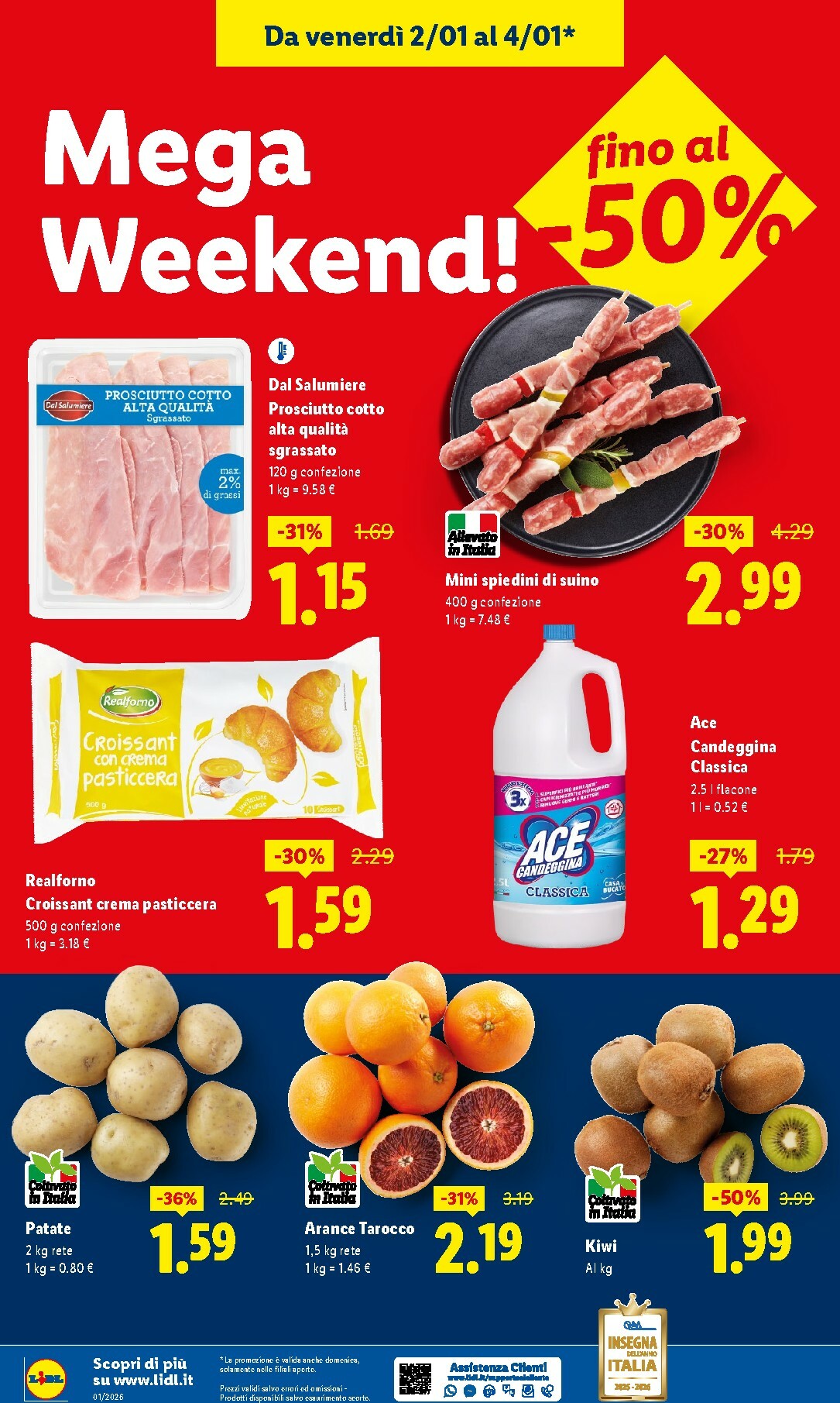 lidl - Volantino Lidl - Mega Weekend valido dal 02/01 al 04/01 - page: 4