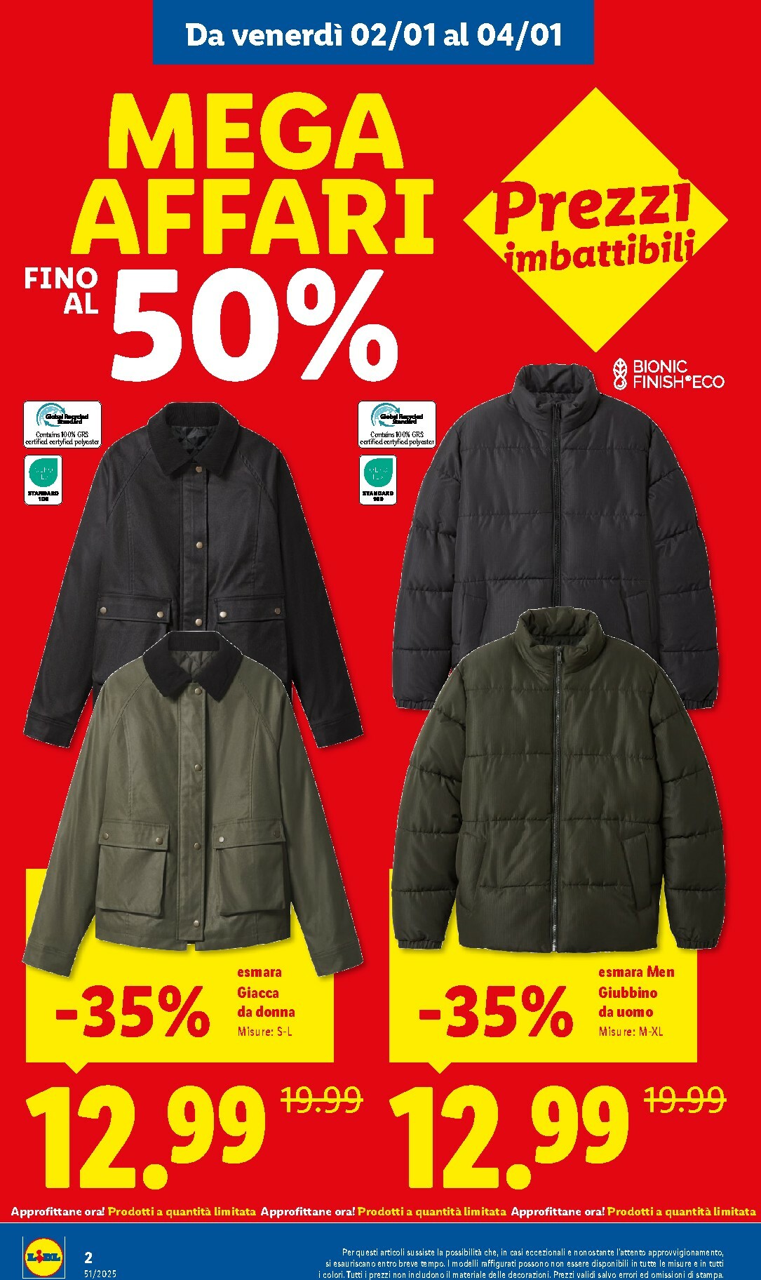 lidl - Volantino Lidl - Mega Affari valido dal 02/01 al 04/01 - page: 2