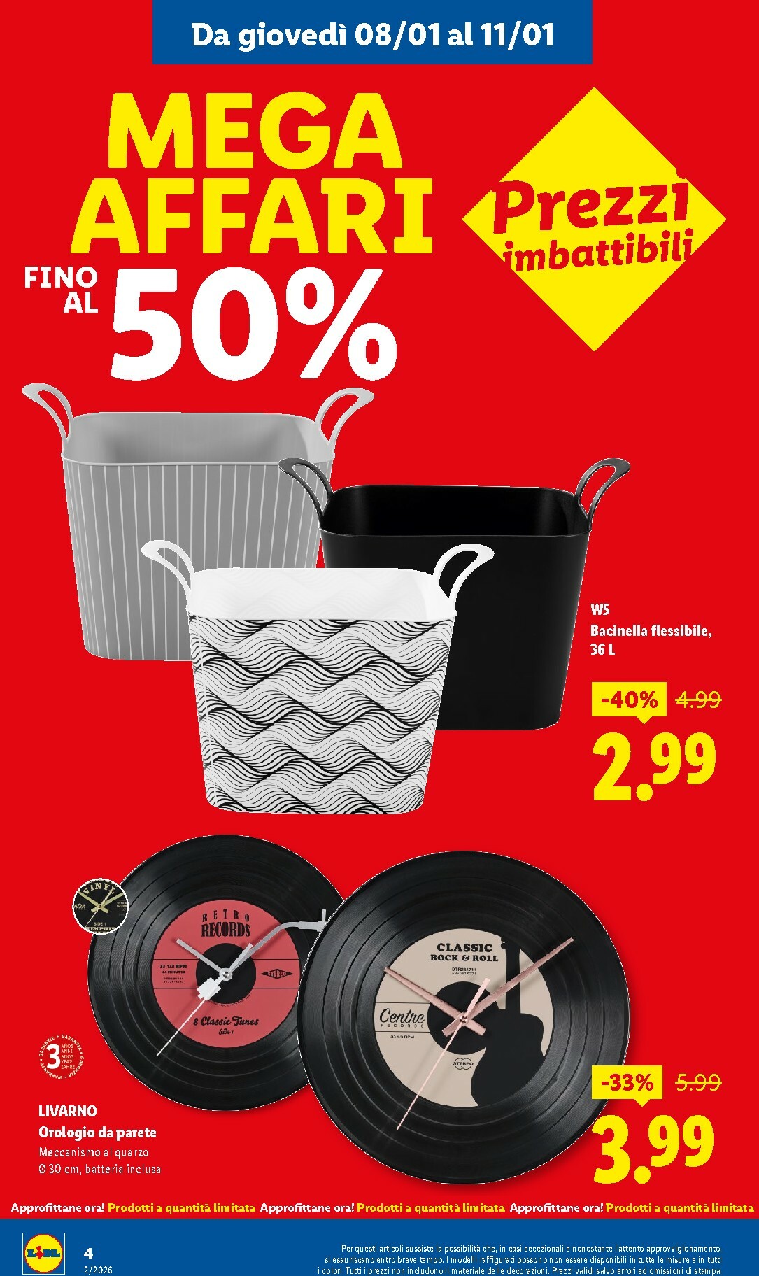 lidl - Volantino Lidl valido dal 08/01 al 11/01 - page: 4